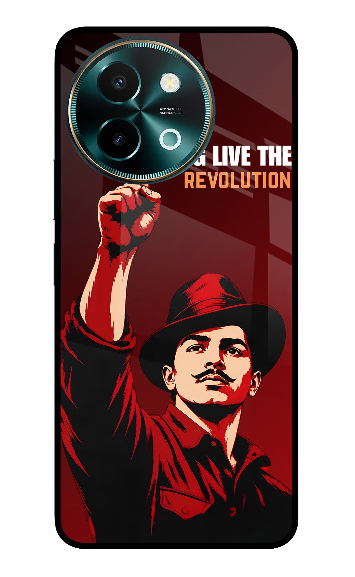 Bhagat Singh Revolution Vivo Y58 5G Glass Case