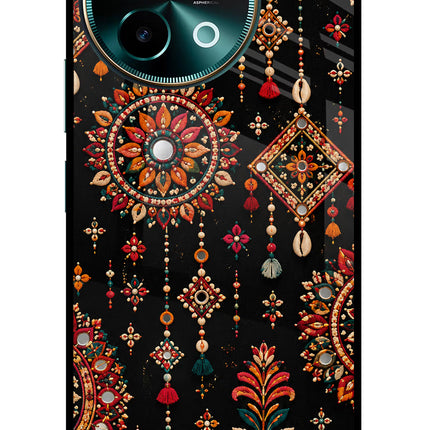 Boho Noir Vivo Y58 5G Glass Case