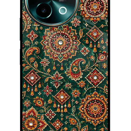 Green Pataka Vivo Y58 5G Glass Case