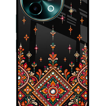 Noir Mehfil Vivo Y58 5G Glass Case