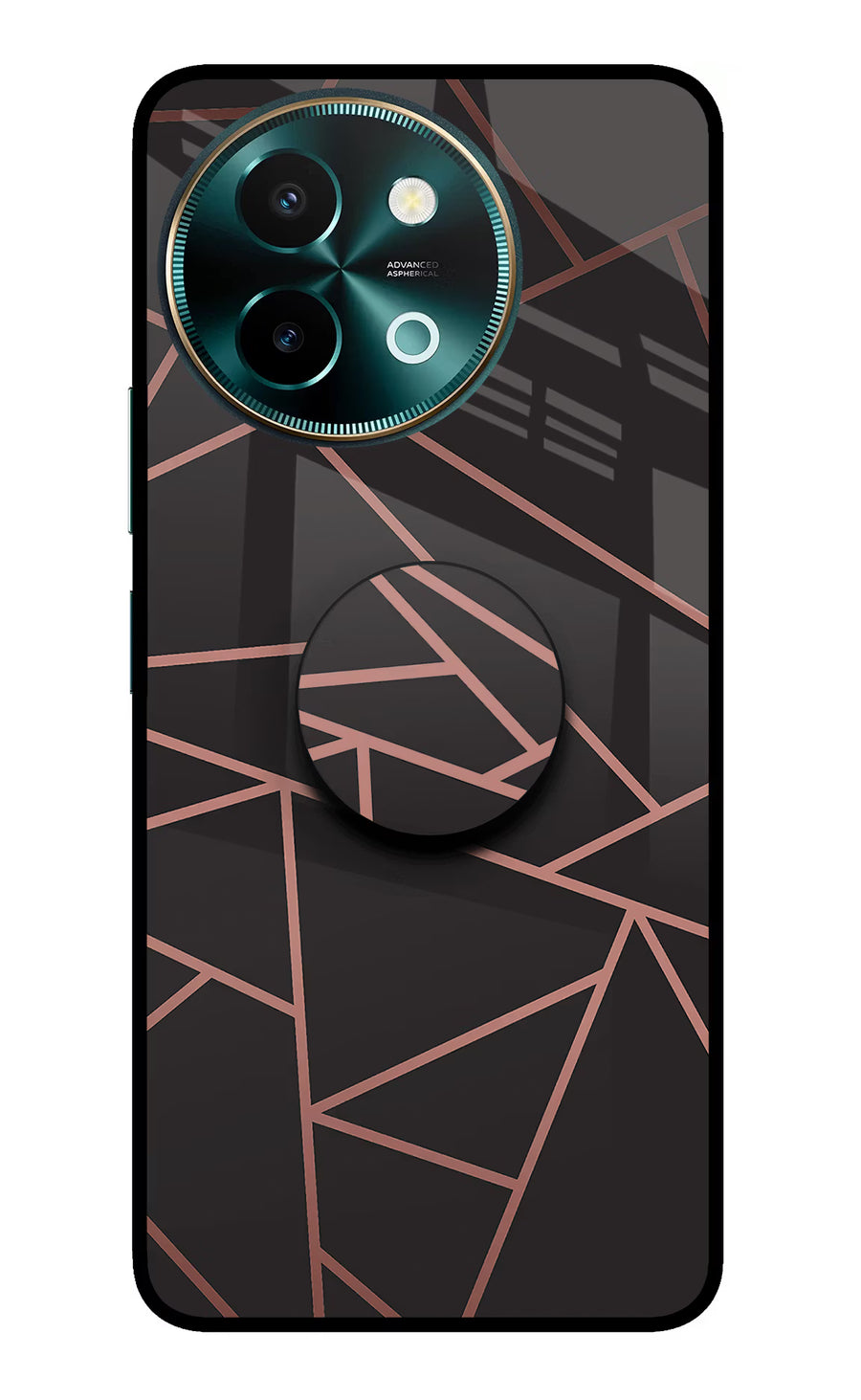 Geometric Pattern Vivo Y58 5G Pop Case, Glass case