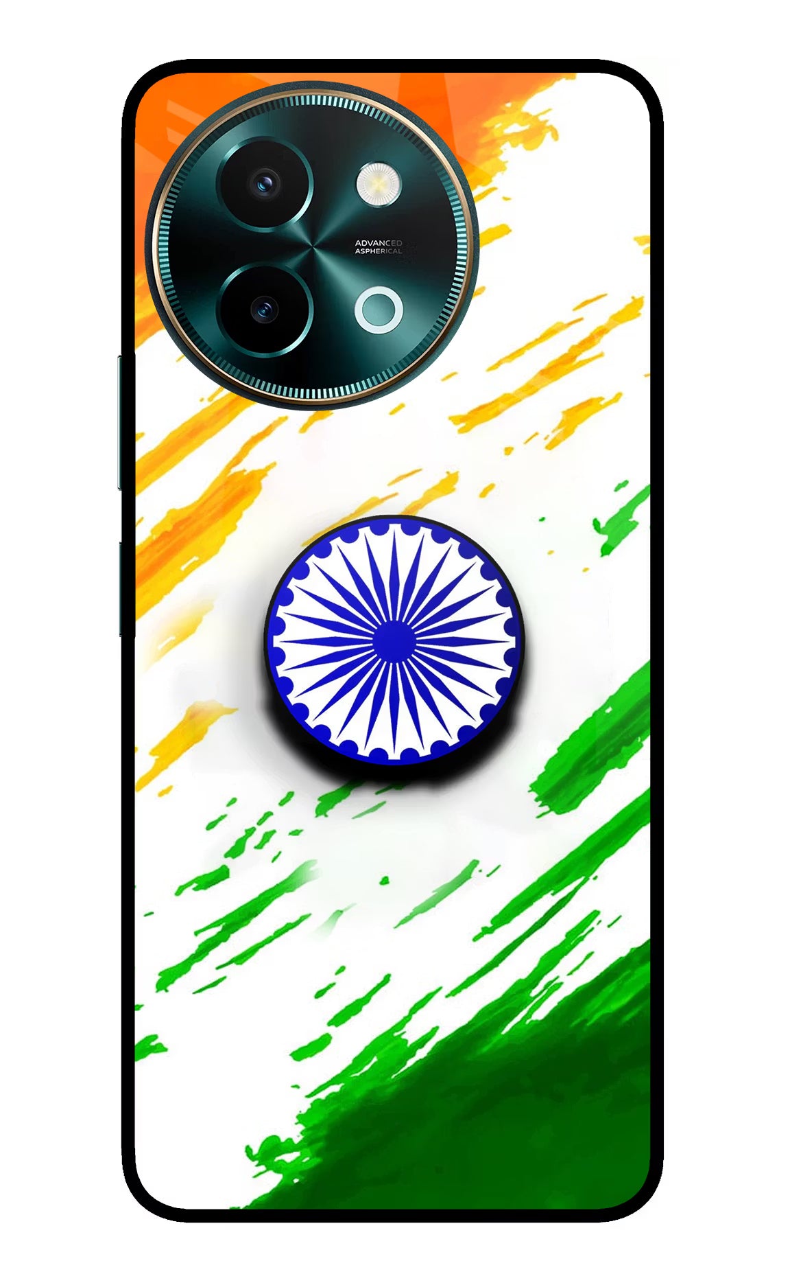 Indian Flag Ashoka Chakra Vivo Y58 5G Pop Case by Casekaro