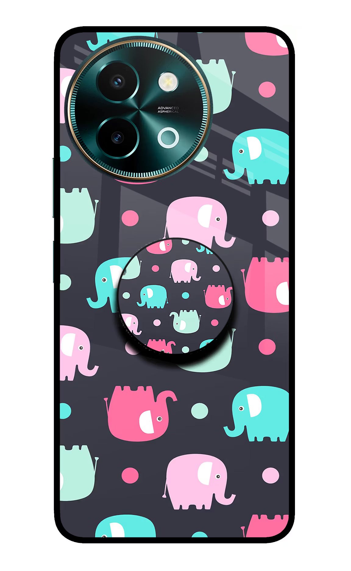 Baby Elephants Vivo Y58 5G Pop Case by Casekaro