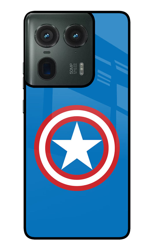 Captain America Logo Moto Edge 50 Ultra 5G Glass Case