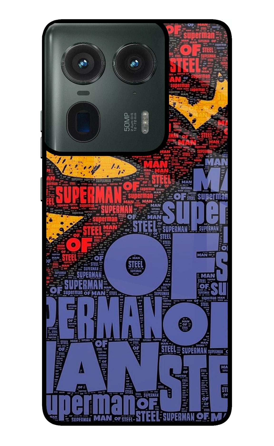 Superman Moto Edge 50 Ultra 5G Glass Case