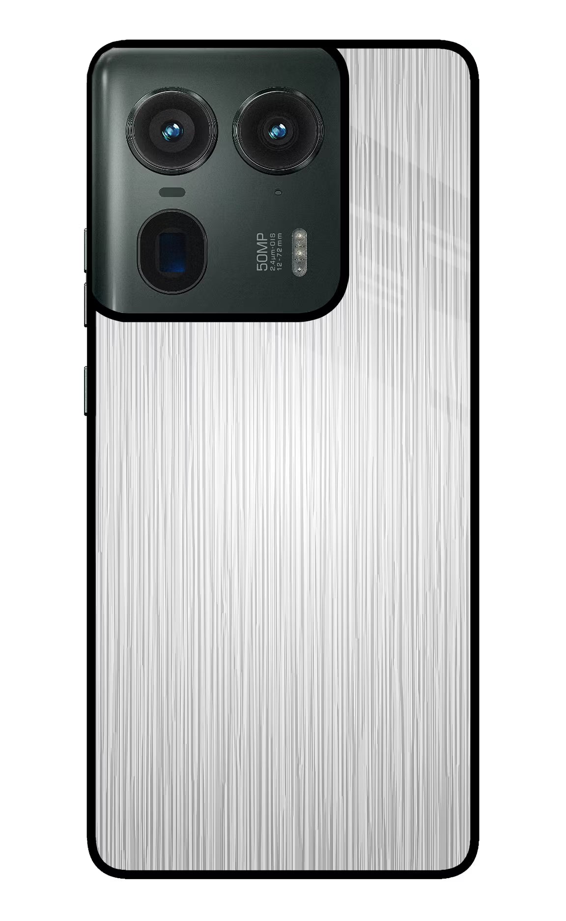 Wooden Grey Texture Moto Edge 50 Ultra 5G Glass Case Back Cover by Casekaro