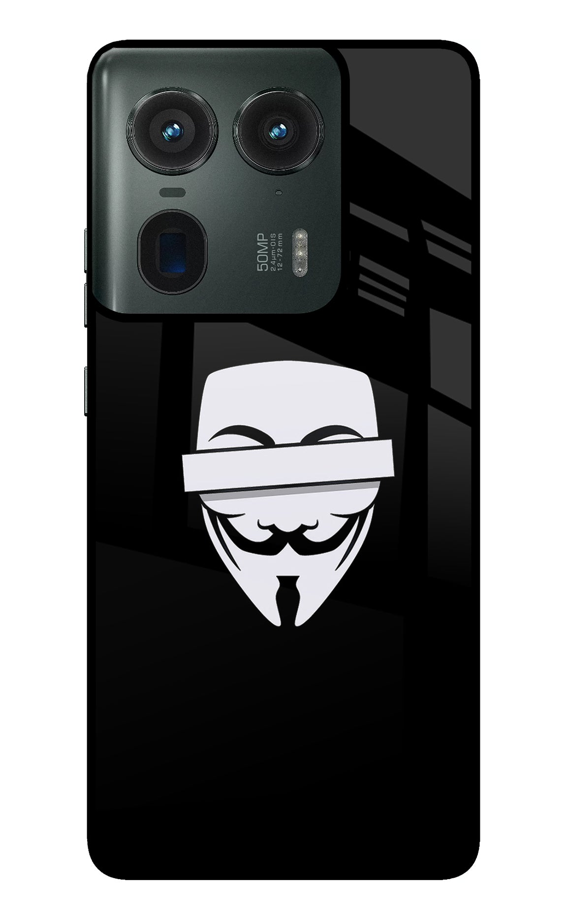 Anonymous Face Moto Edge 50 Ultra 5G Glass Case