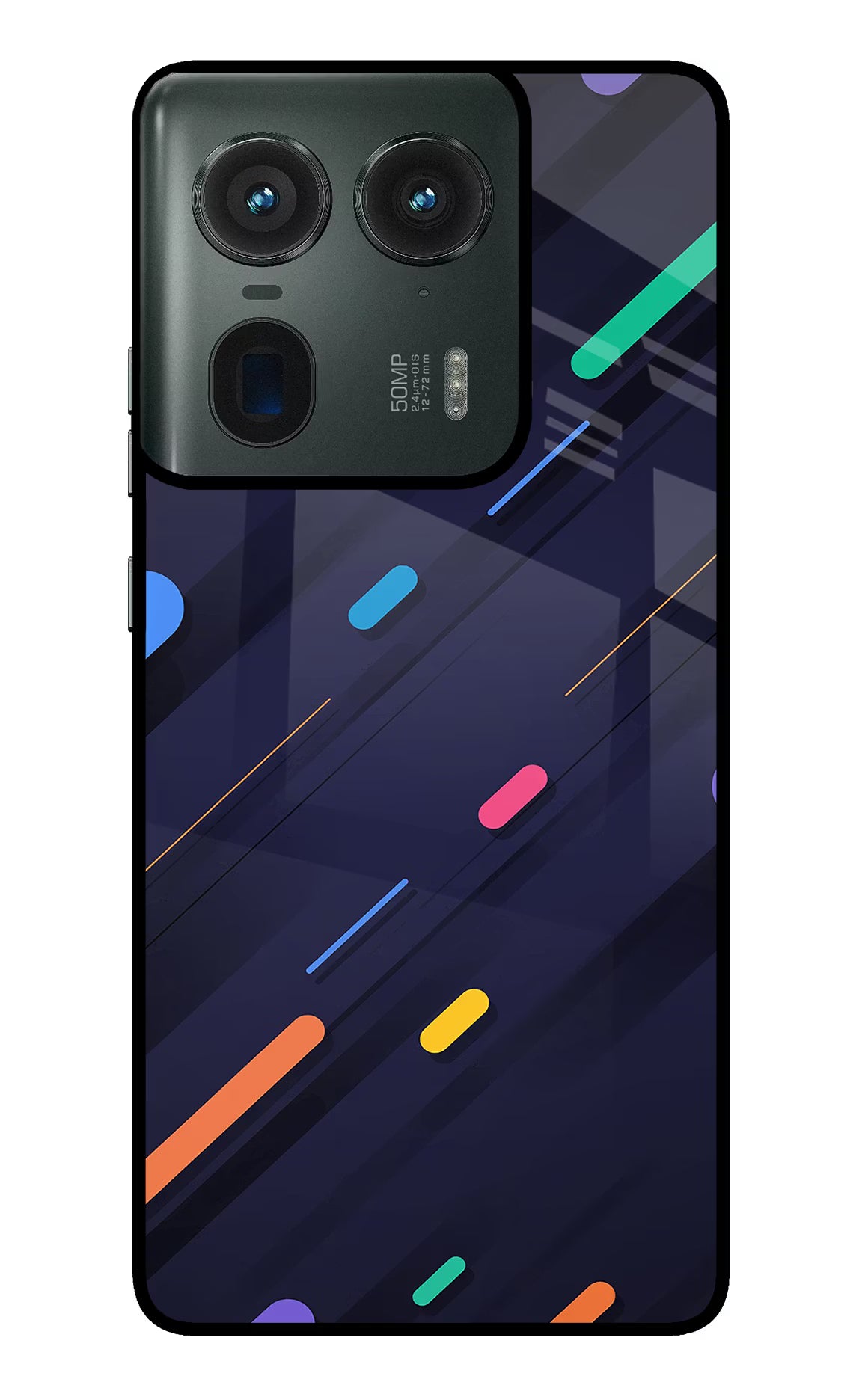 Abstract Design Moto Edge 50 Ultra 5G Glass Case Back Cover by Casekaro