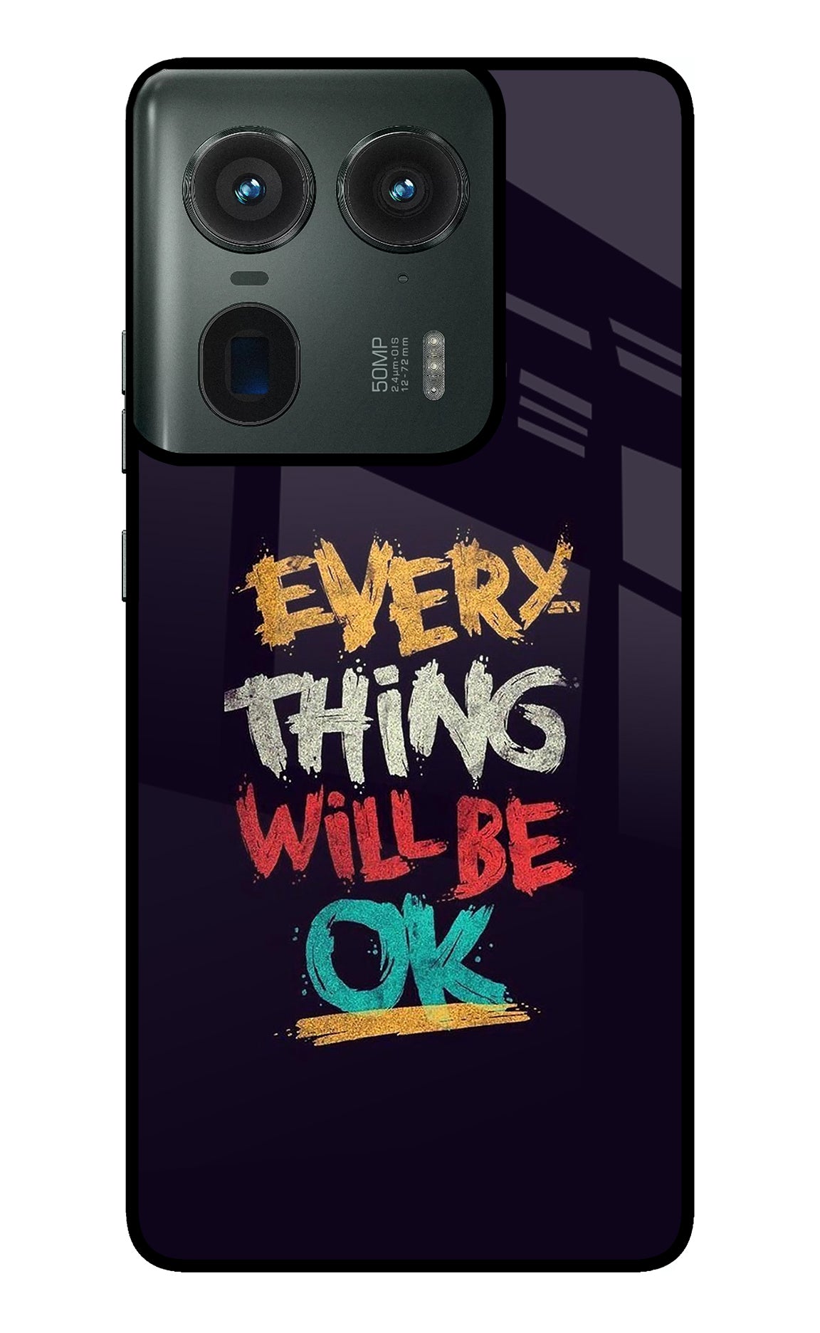 Everything Will Be Ok Moto Edge 50 Ultra 5G Glass Case