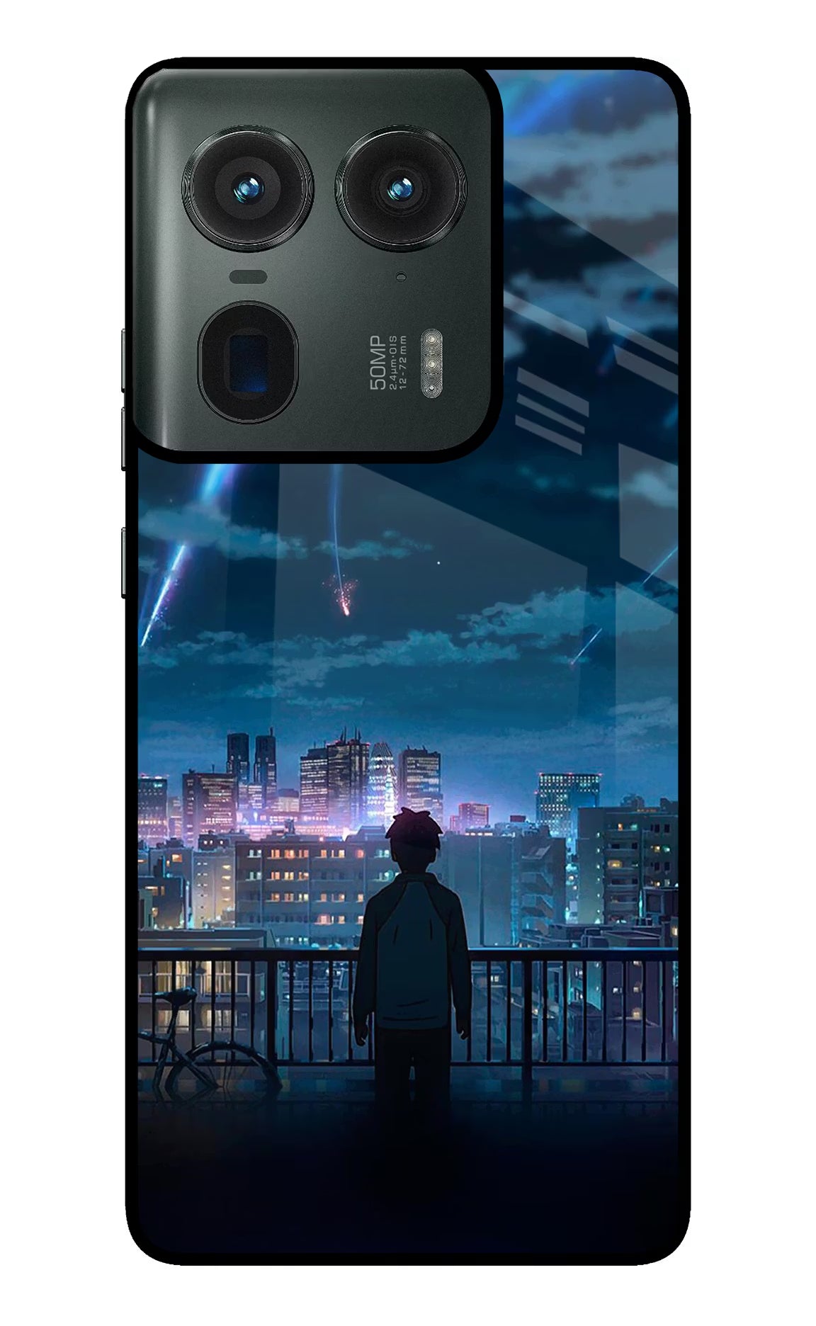 Anime Moto Edge 50 Ultra 5G Glass Case Back Cover by Casekaro