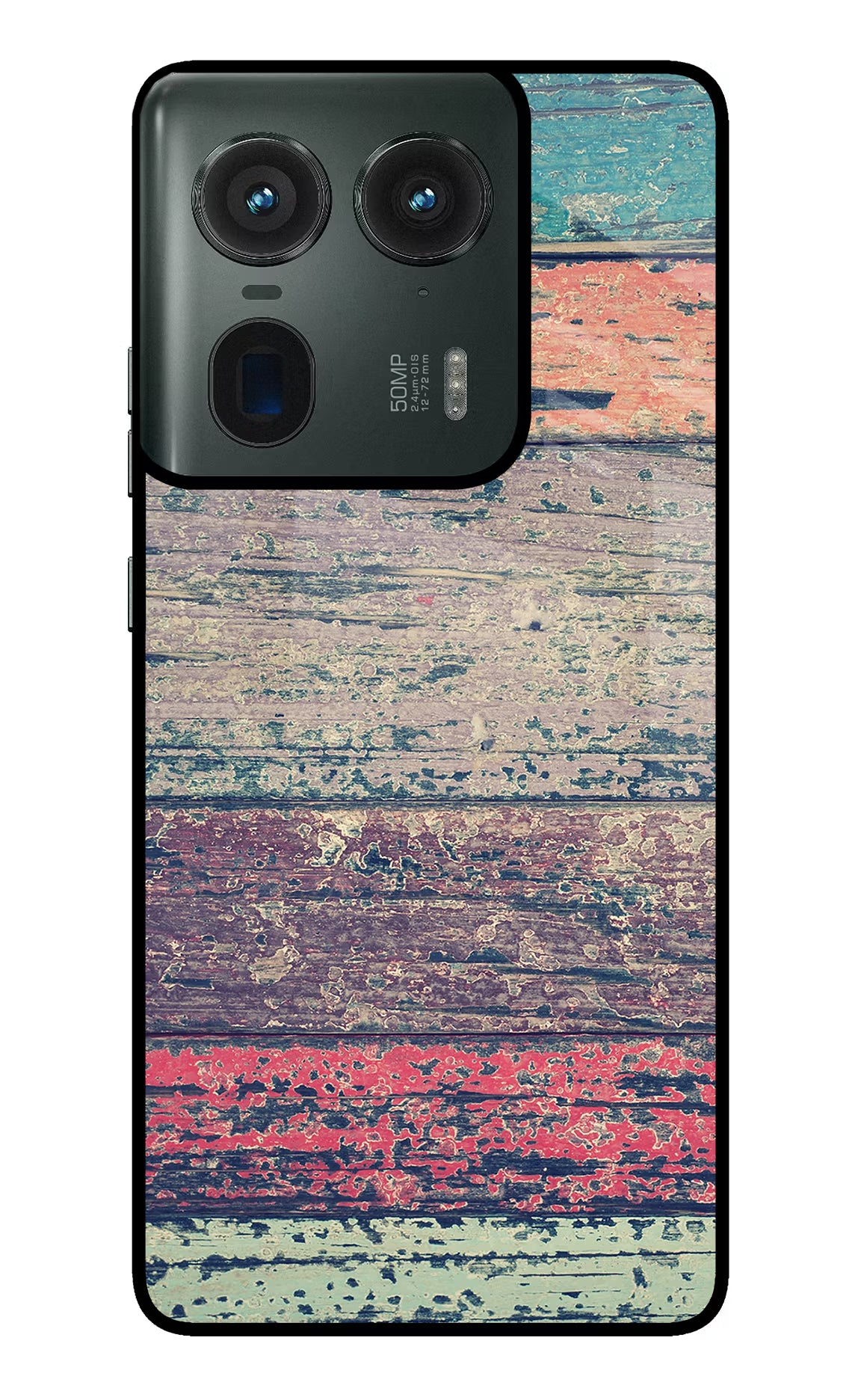 Colourful Wall Moto Edge 50 Ultra 5G Glass Case Back Cover by Casekaro