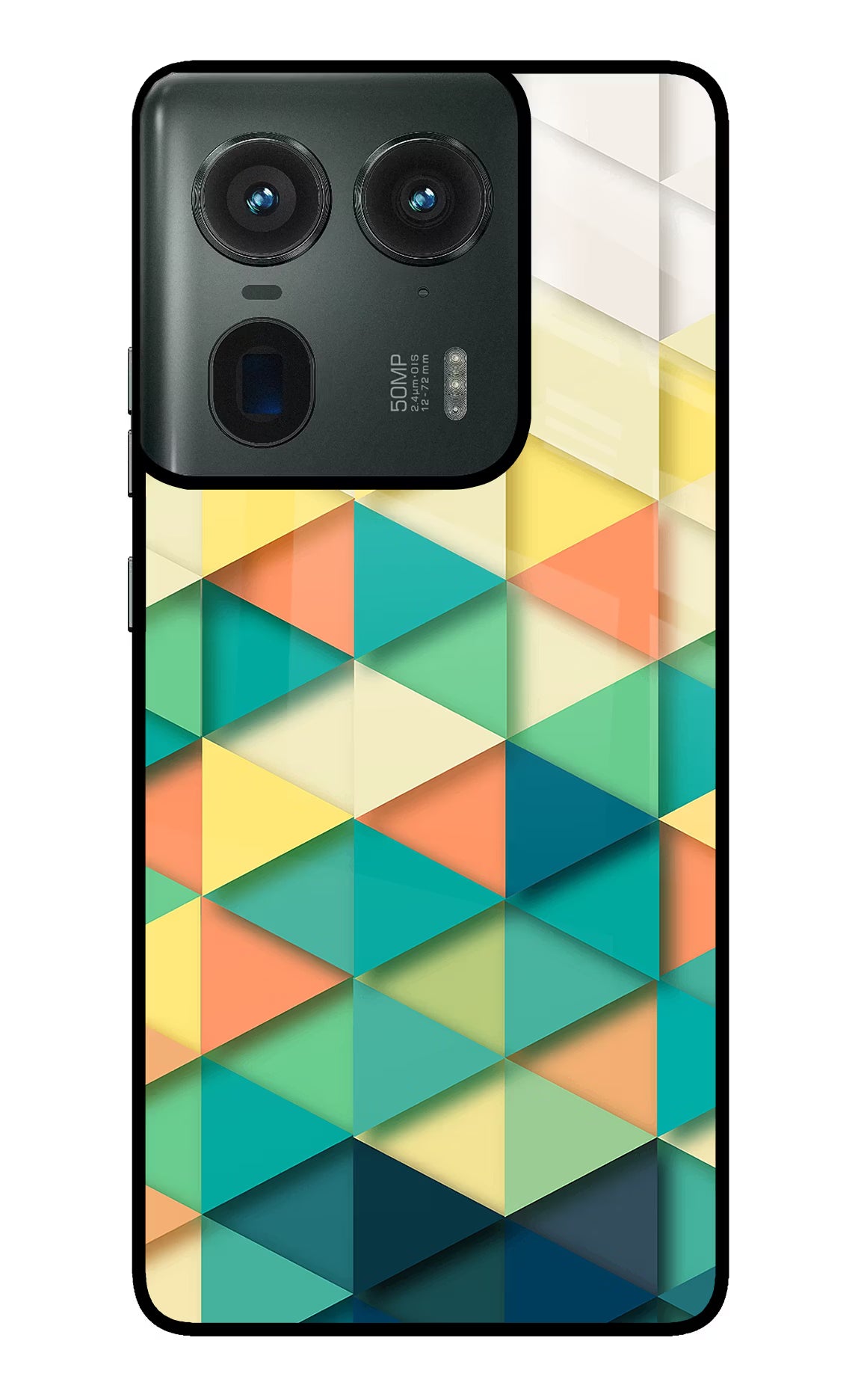 Abstract Moto Edge 50 Ultra 5G Glass Case Back Cover by Casekaro