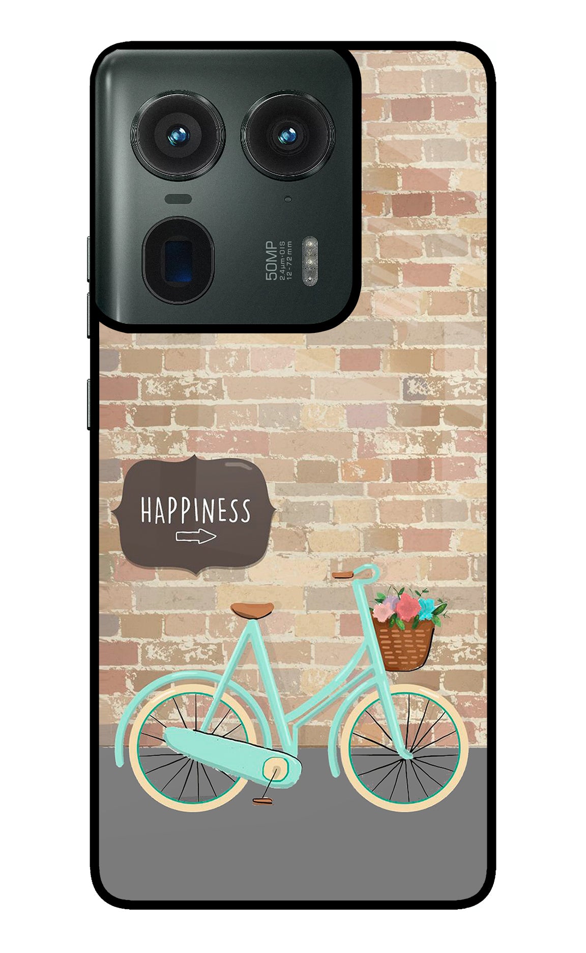 Happiness Artwork Moto Edge 50 Ultra 5G Glass Case