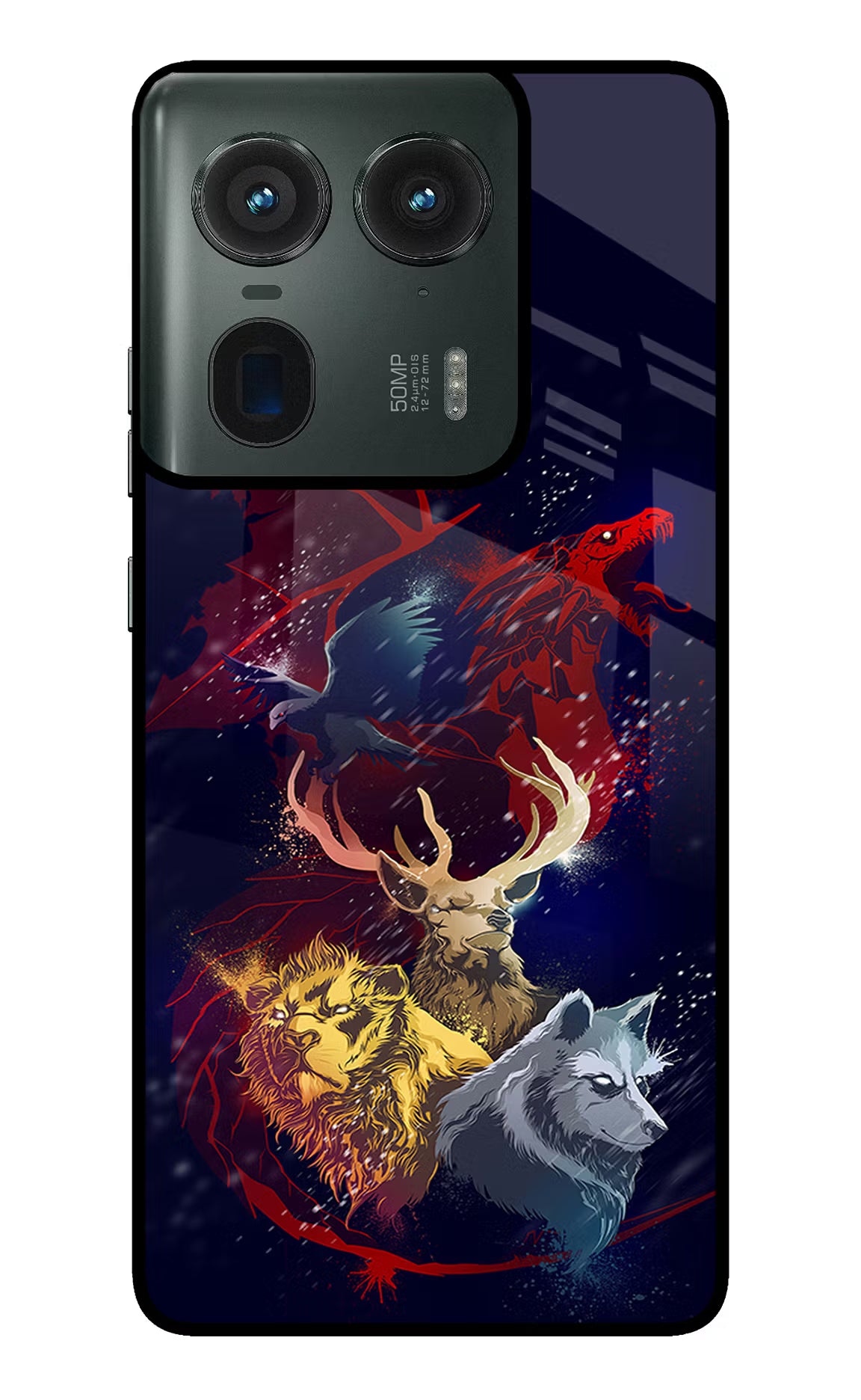 Game Of Thrones Moto Edge 50 Ultra 5G Glass Case Back Cover by Casekaro