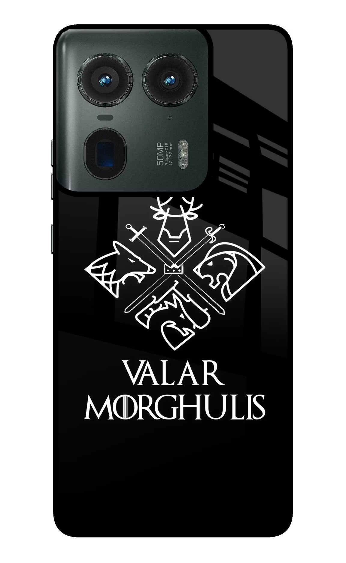Valar Morghulis | Game Of Thrones Moto Edge 50 Ultra 5G Glass Case Back Cover by Casekaro