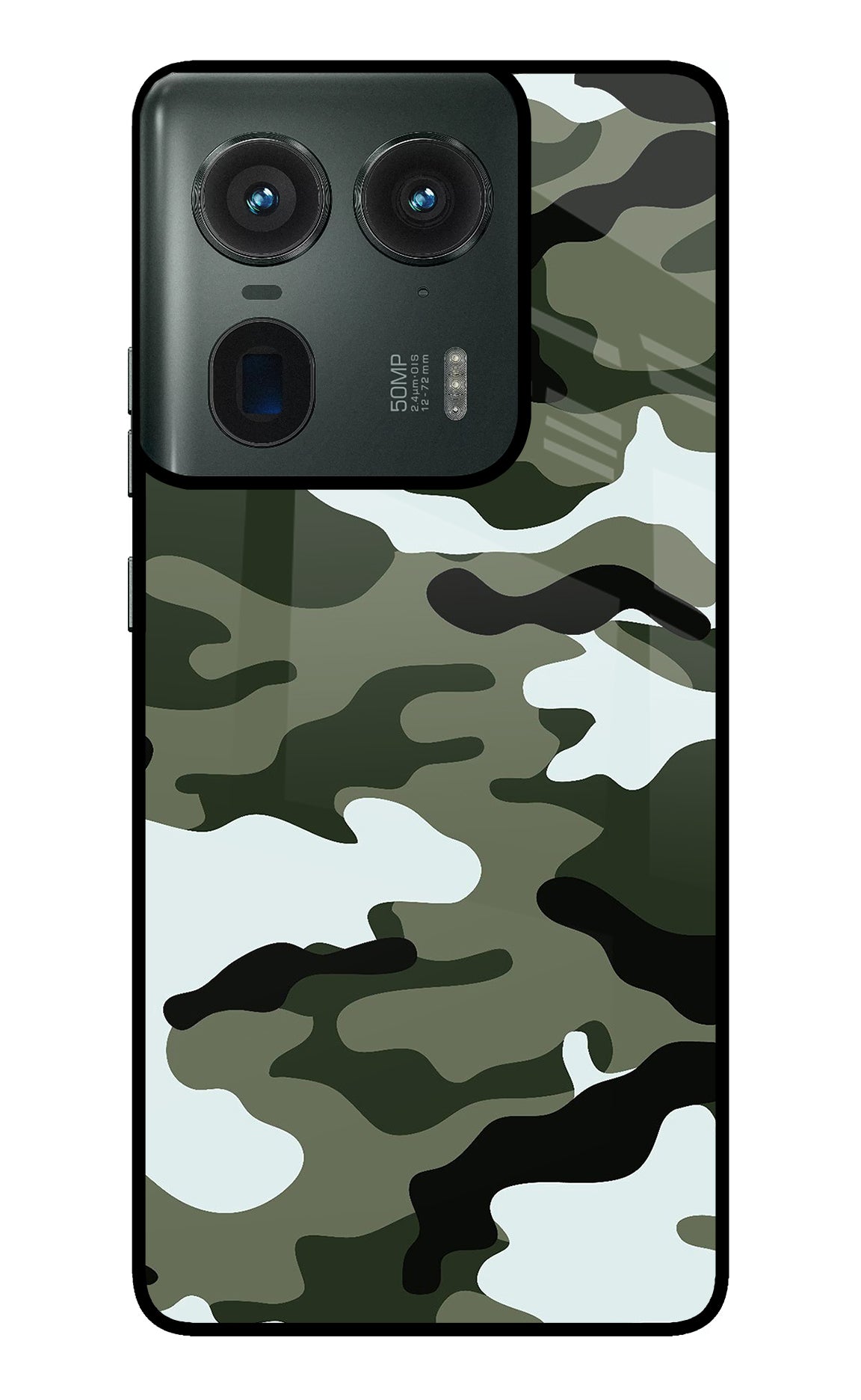 Camouflage Moto Edge 50 Ultra 5G Glass Case