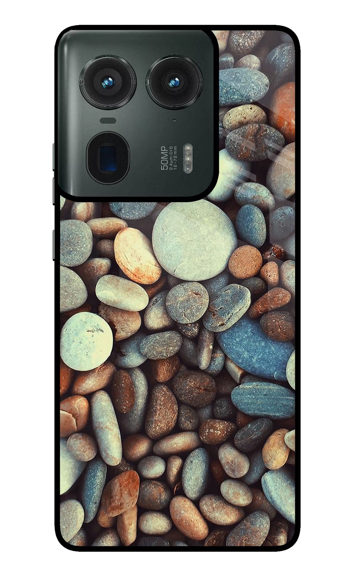 Pebble Moto Edge 50 Ultra 5G Glass Case Back Cover by Casekaro