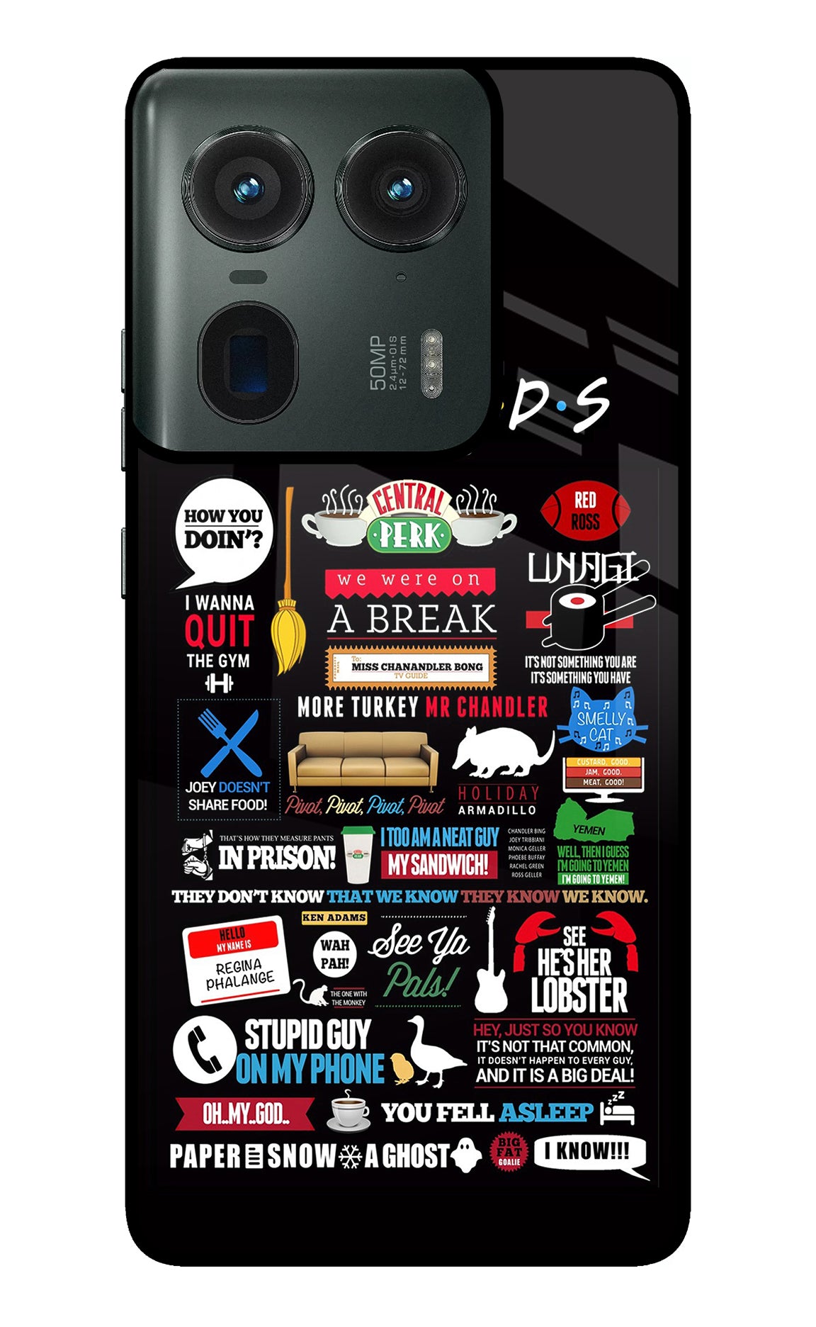 FRIENDS Moto Edge 50 Ultra 5G Back Cover