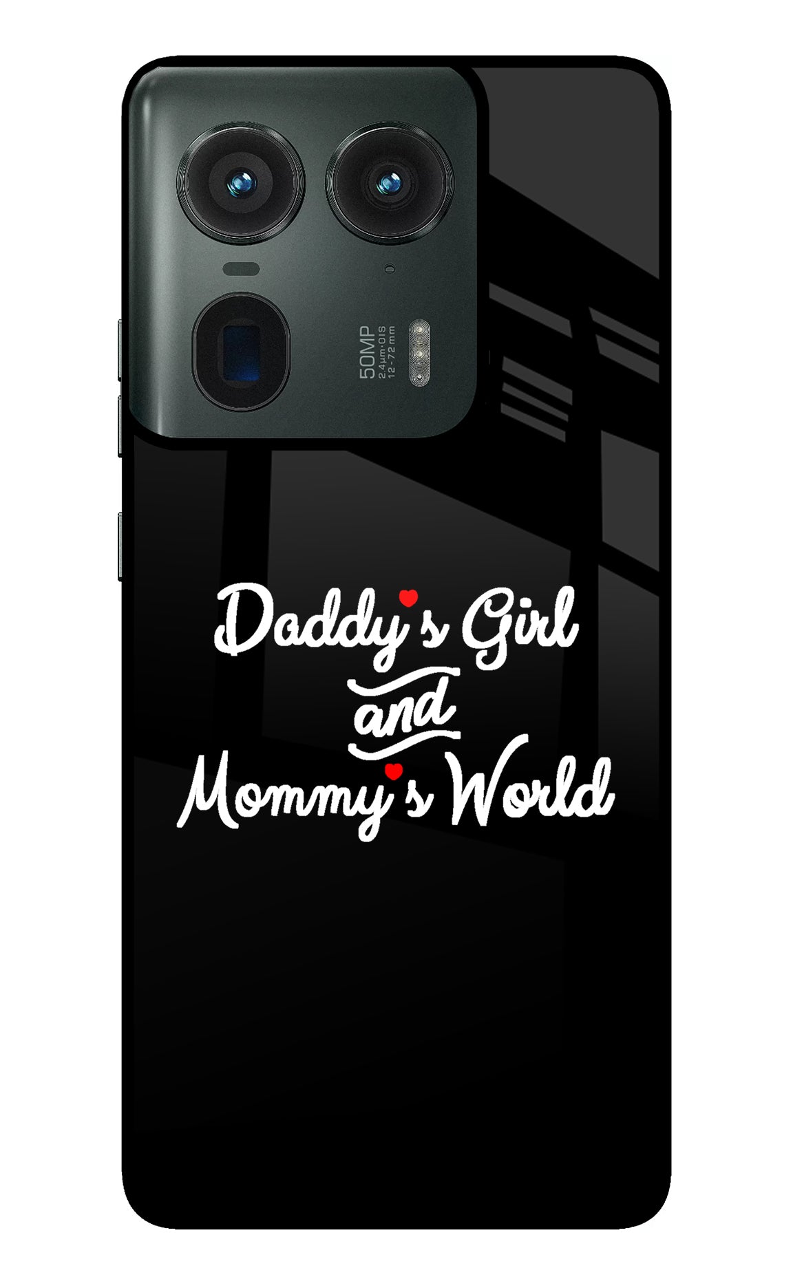 Daddy's Girl and Mommy's World Moto Edge 50 Ultra 5G Glass Case