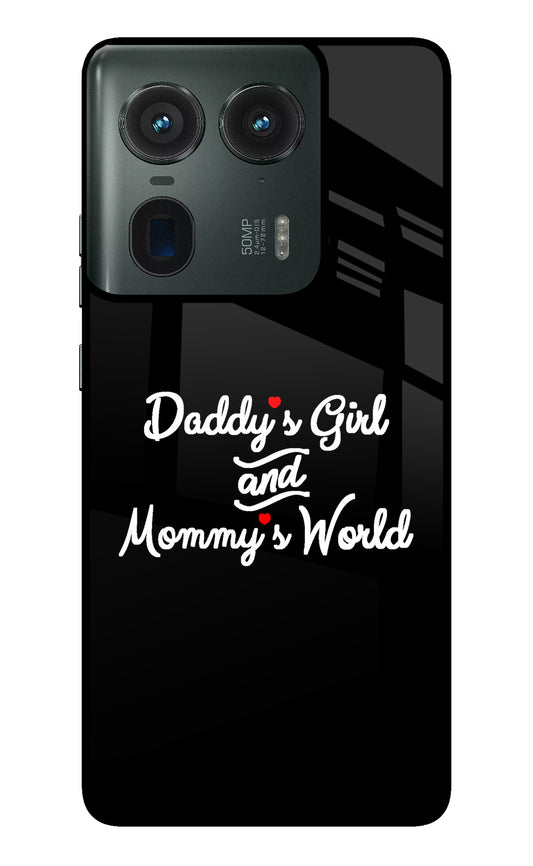 Daddy's Girl and Mommy's World Moto Edge 50 Ultra 5G Glass Case