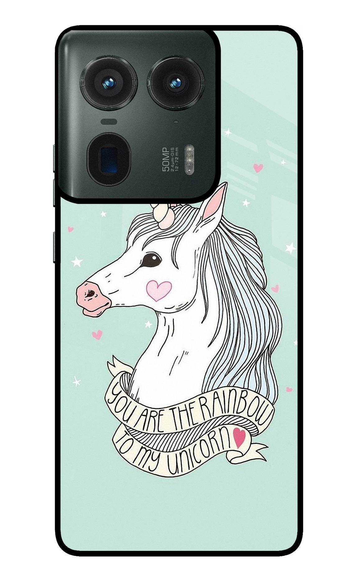 Unicorn Wallpaper Moto Edge 50 Ultra 5G Glass Case