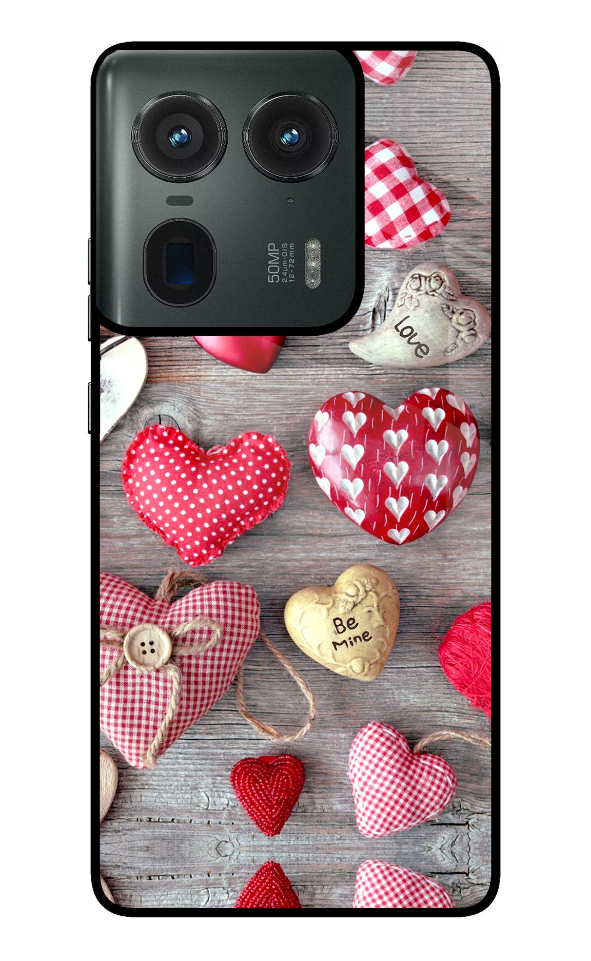 Love Wallpaper Moto Edge 50 Ultra 5G Glass Case