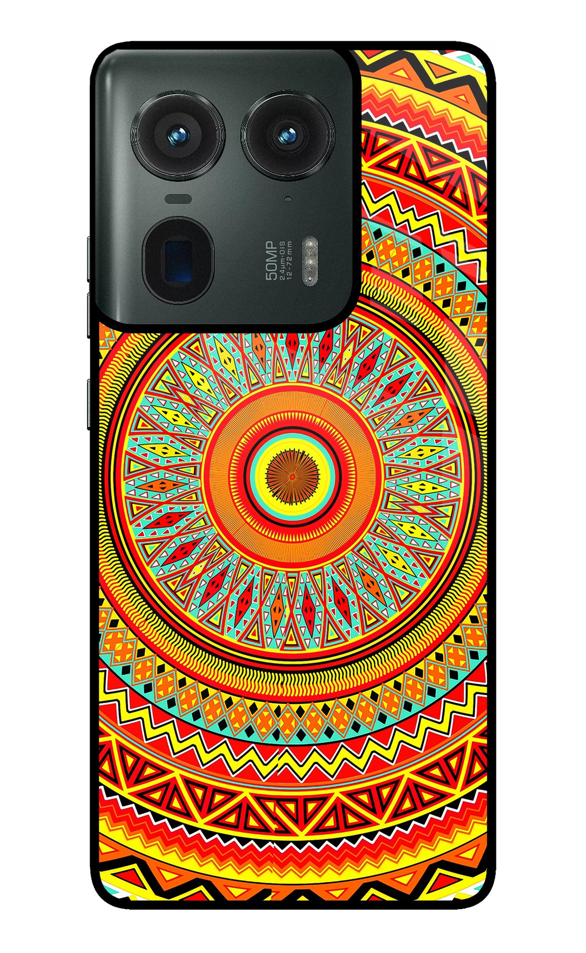 Mandala Pattern Moto Edge 50 Ultra 5G Glass Case