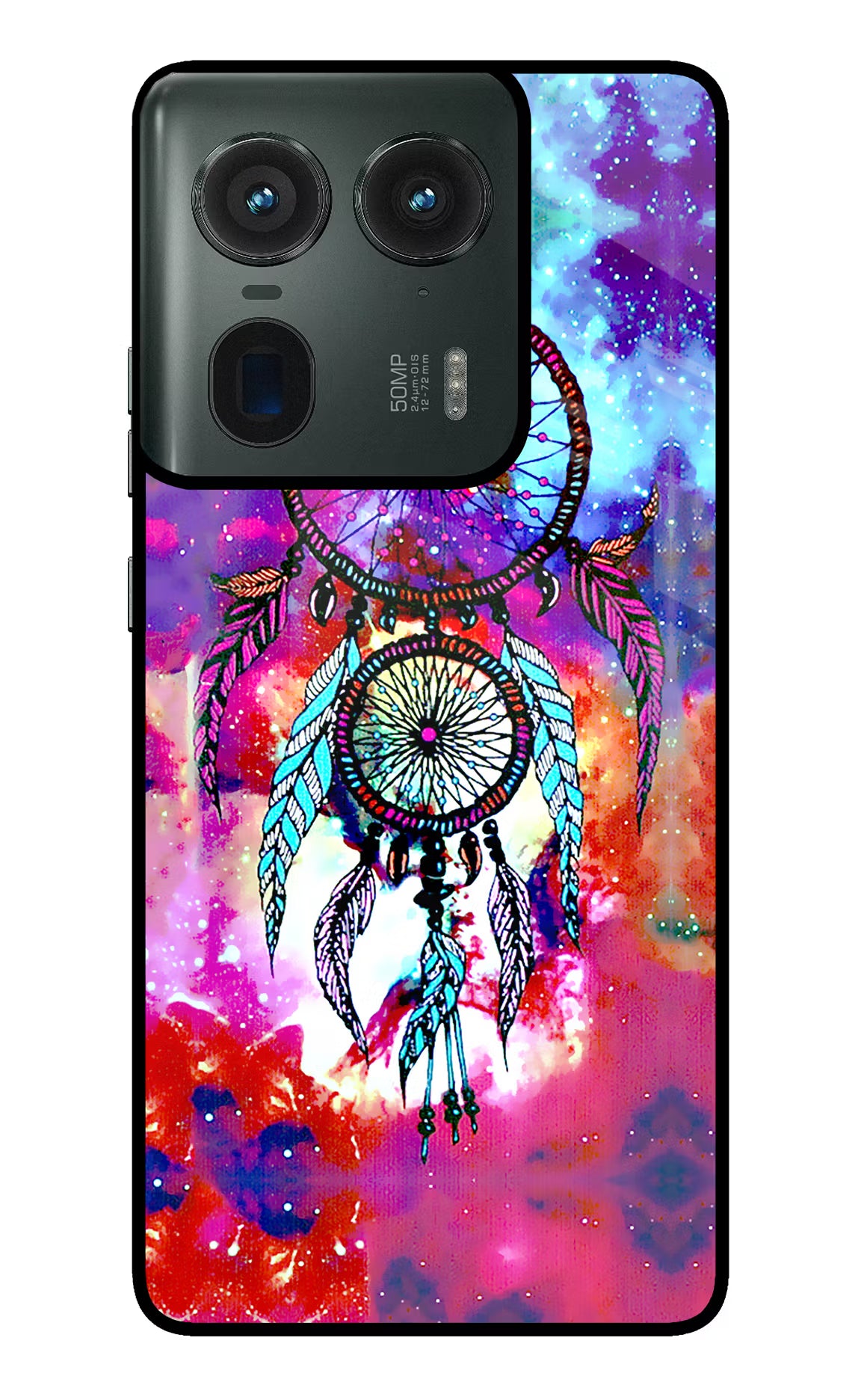 Dream Catcher Abstract Moto Edge 50 Ultra 5G Glass Case Back Cover by Casekaro