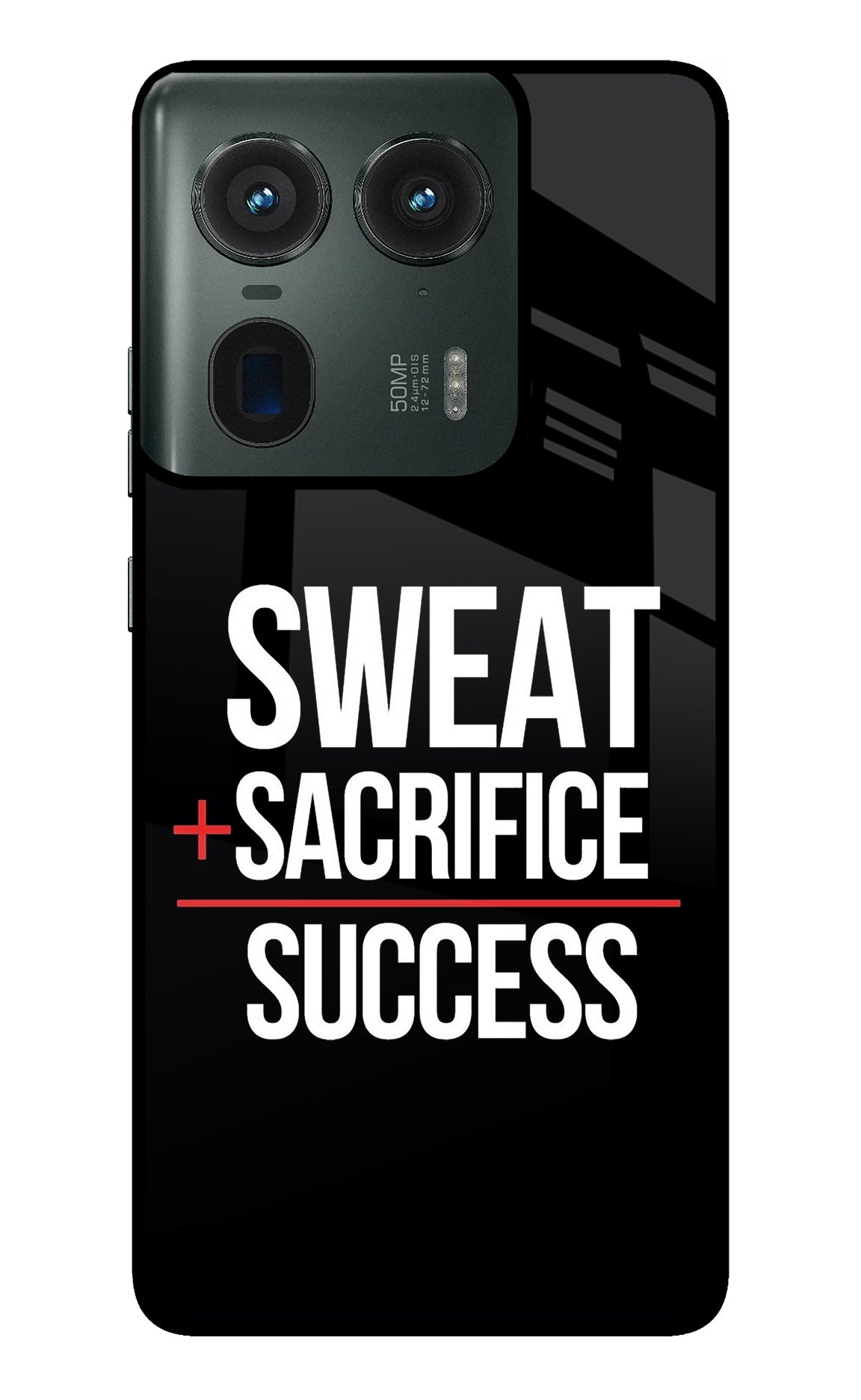 Sweat Sacrifice Success Moto Edge 50 Ultra 5G Glass Case