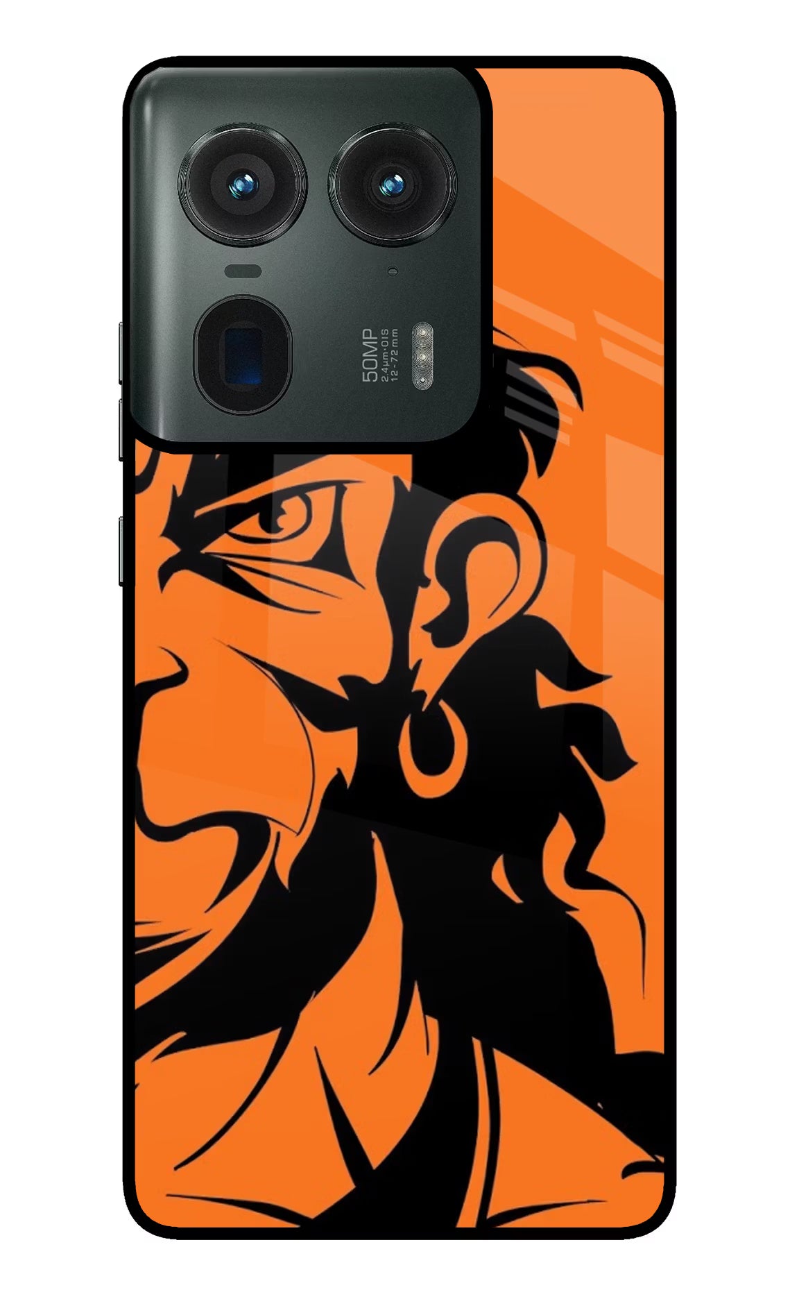 Hanuman Moto Edge 50 Ultra 5G Glass Case Back Cover by Casekaro