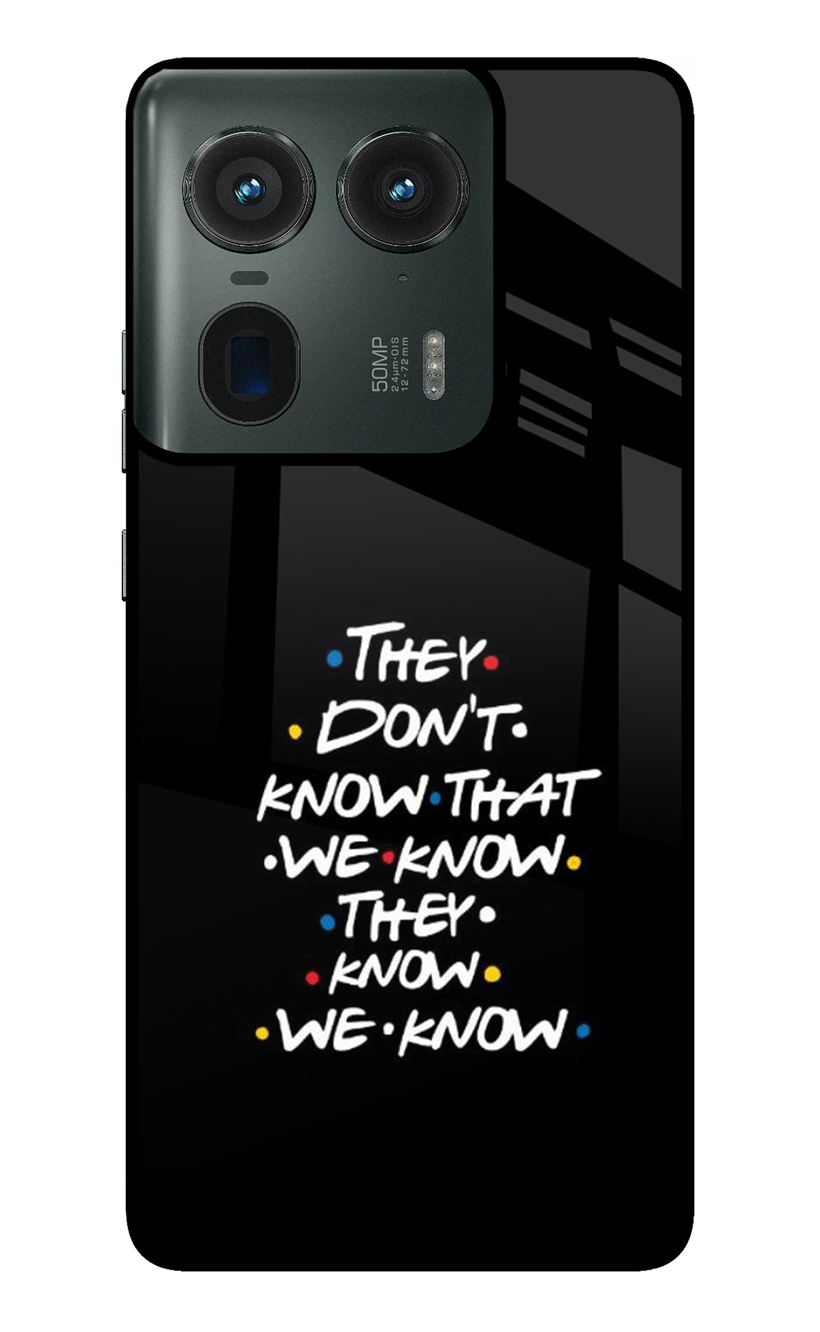 FRIENDS Dialogue Moto Edge 50 Ultra 5G Back Cover