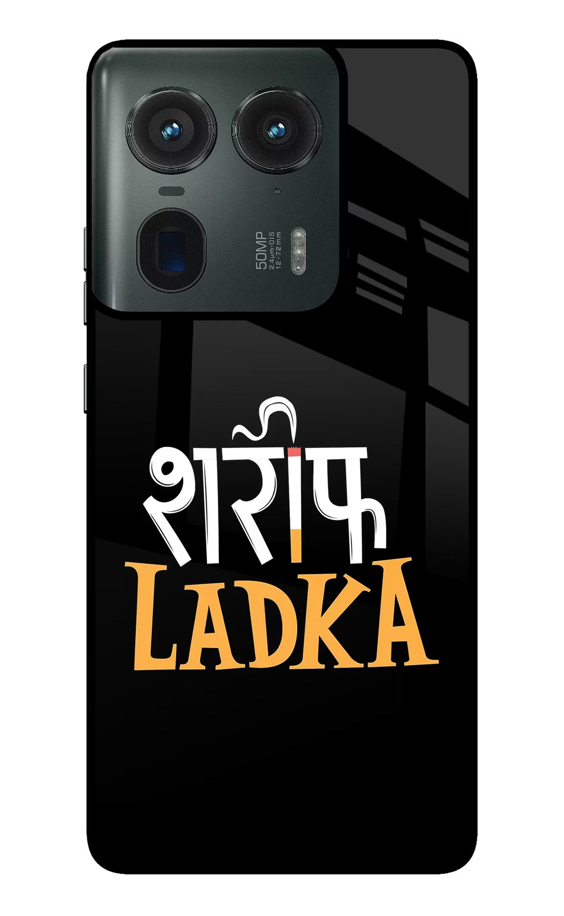 Shareef Ladka Moto Edge 50 Ultra 5G Glass Case Back Cover by Casekaro