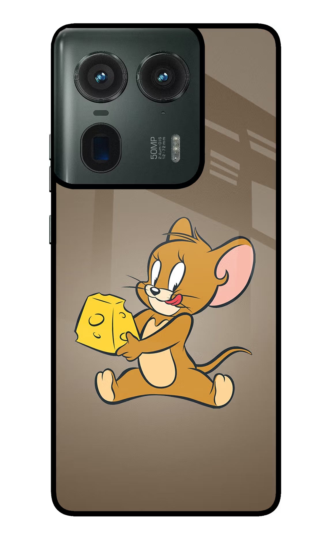 Jerry Moto Edge 50 Ultra 5G Glass Case Back Cover by Casekaro