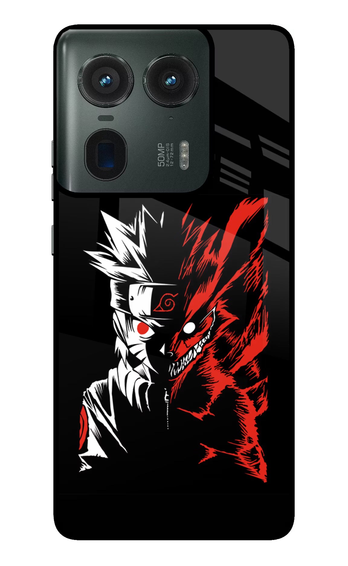 Naruto Two Face Moto Edge 50 Ultra 5G Glass Case Back Cover by Casekaro