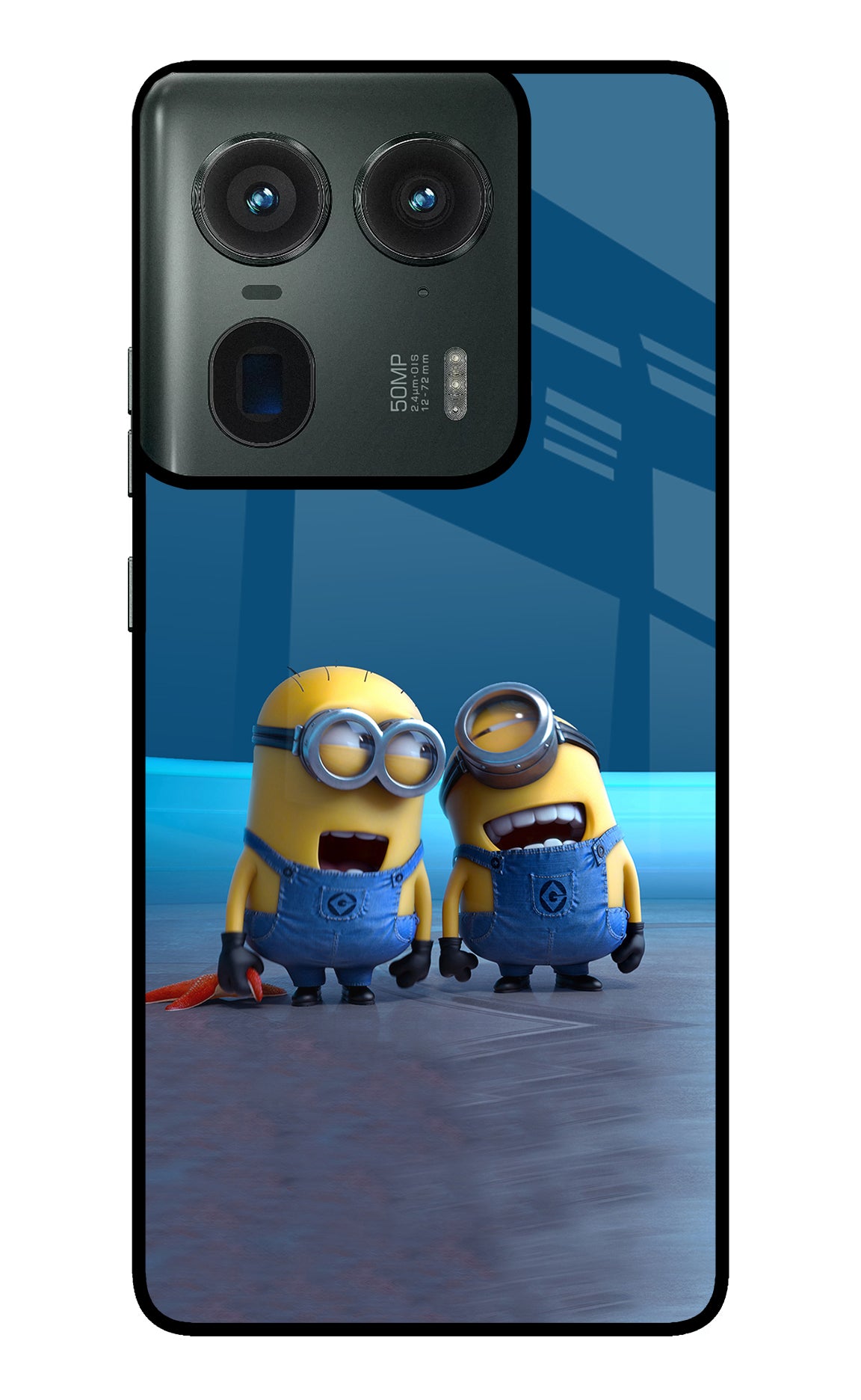 Minion Laughing Moto Edge 50 Ultra 5G Glass Case