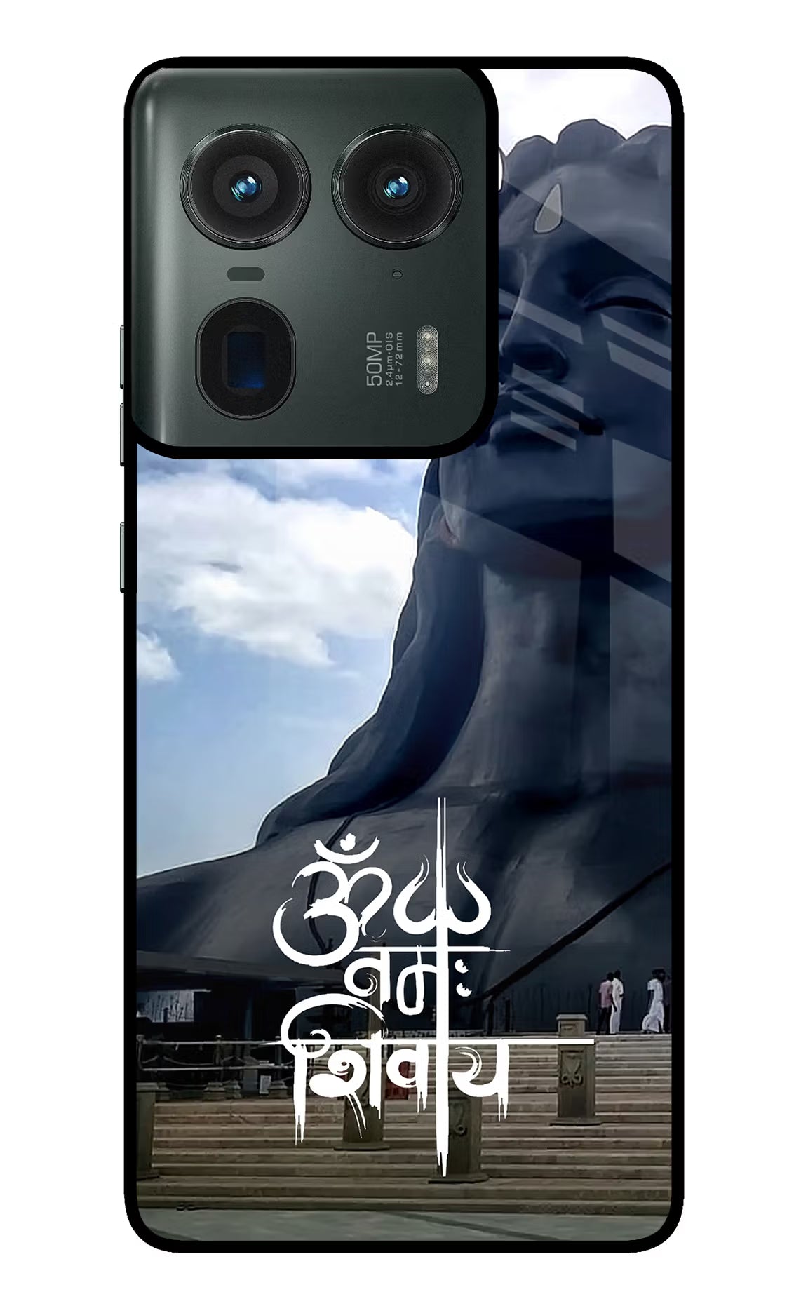 Om Namah Shivay Moto Edge 50 Ultra 5G Glass Case Back Cover by Casekaro