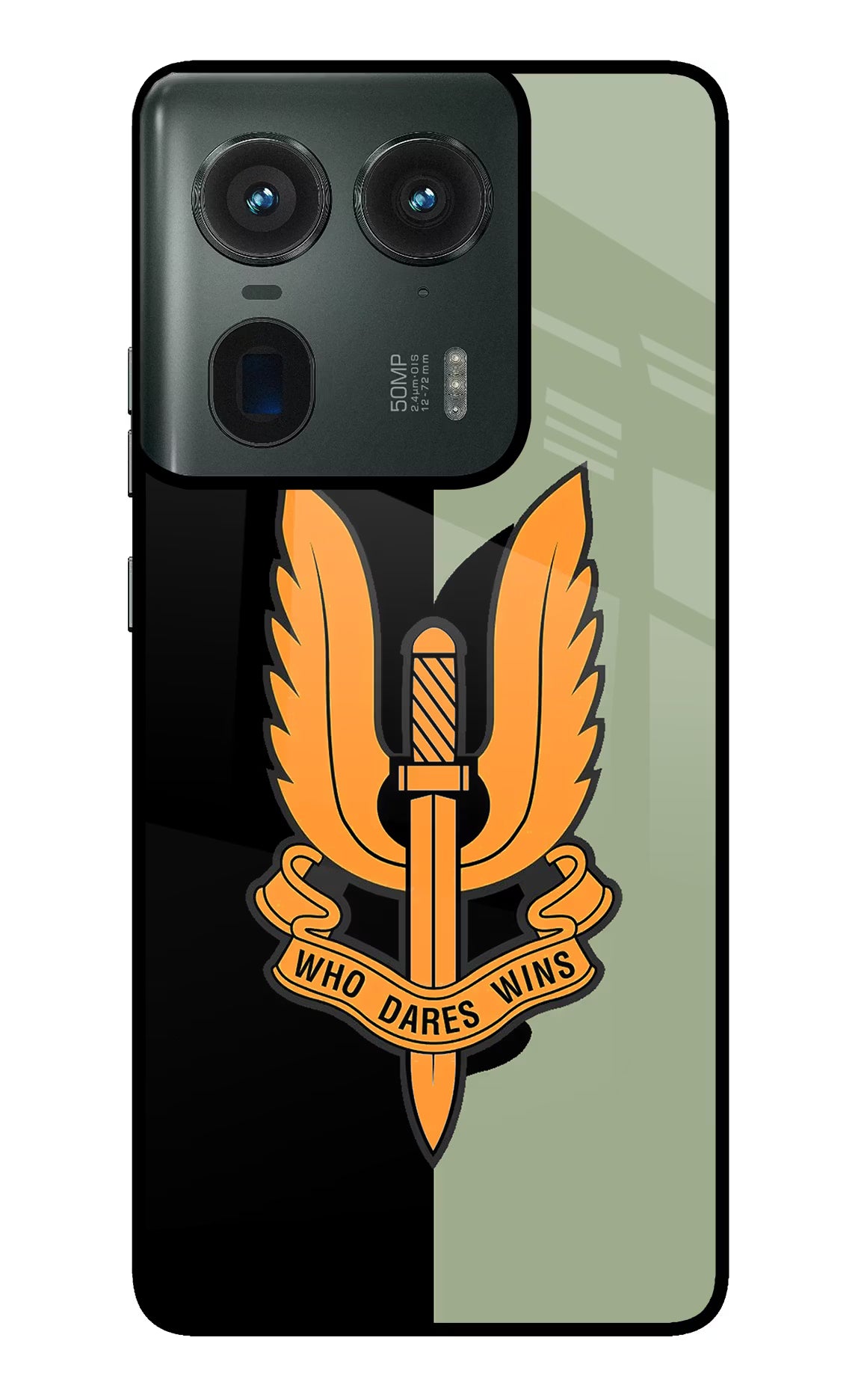 Balidan Logo Moto Edge 50 Ultra 5G Glass Case Back Cover by Casekaro