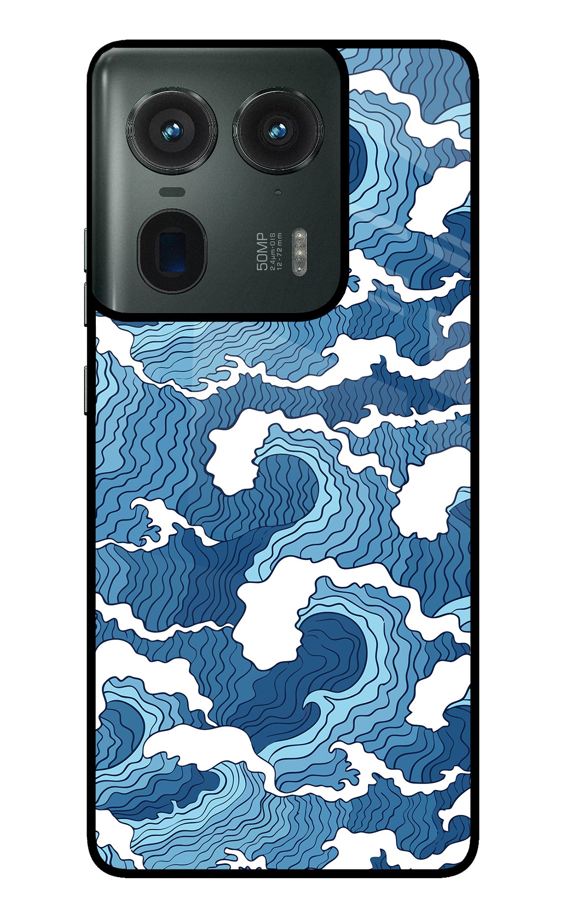 Blue Waves Moto Edge 50 Ultra 5G Back Cover