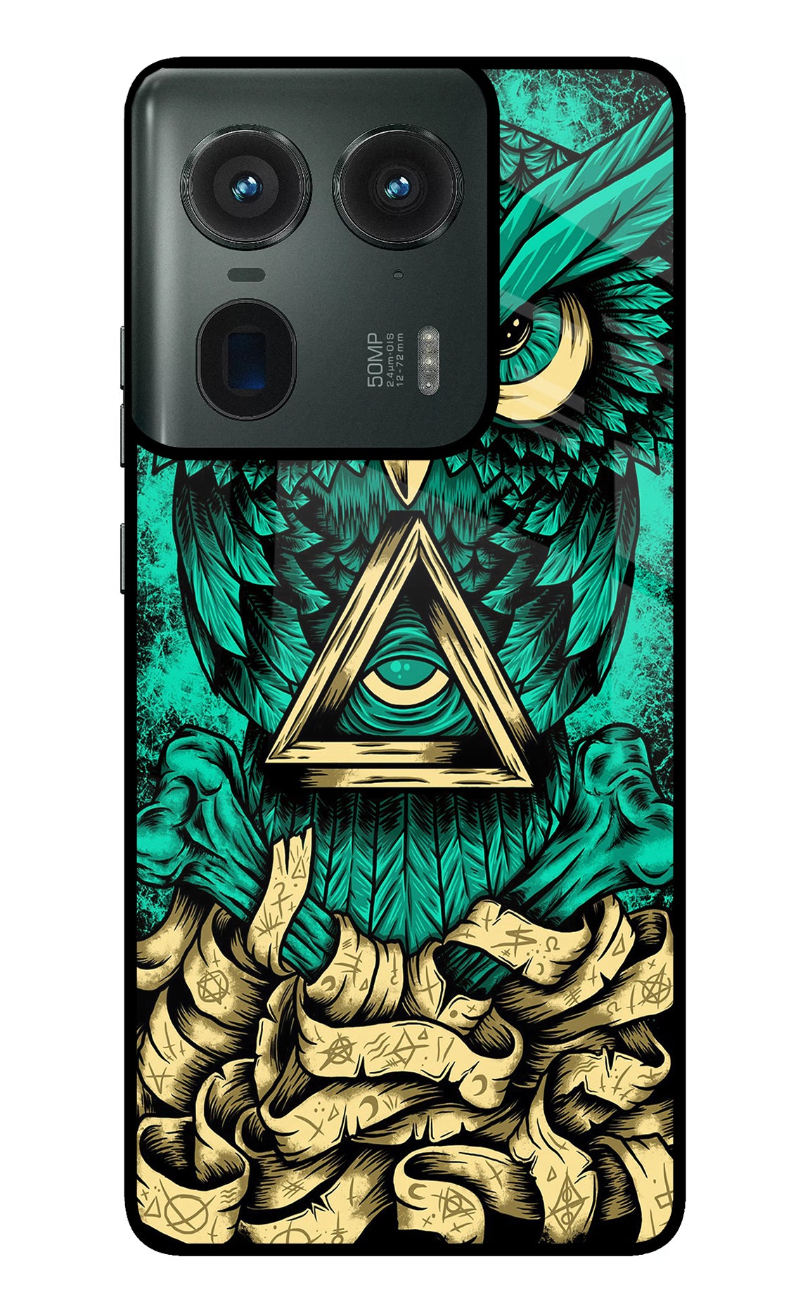 Green Owl Moto Edge 50 Ultra 5G Back Cover