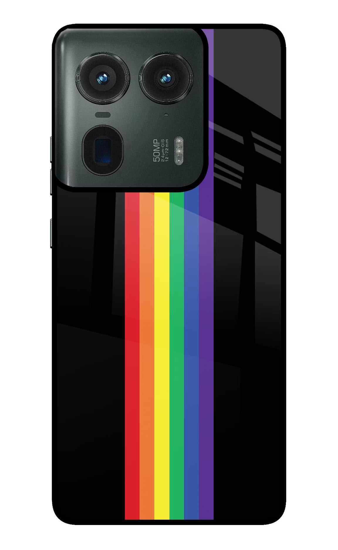 Pride Moto Edge 50 Ultra 5G Glass Case Back Cover by Casekaro