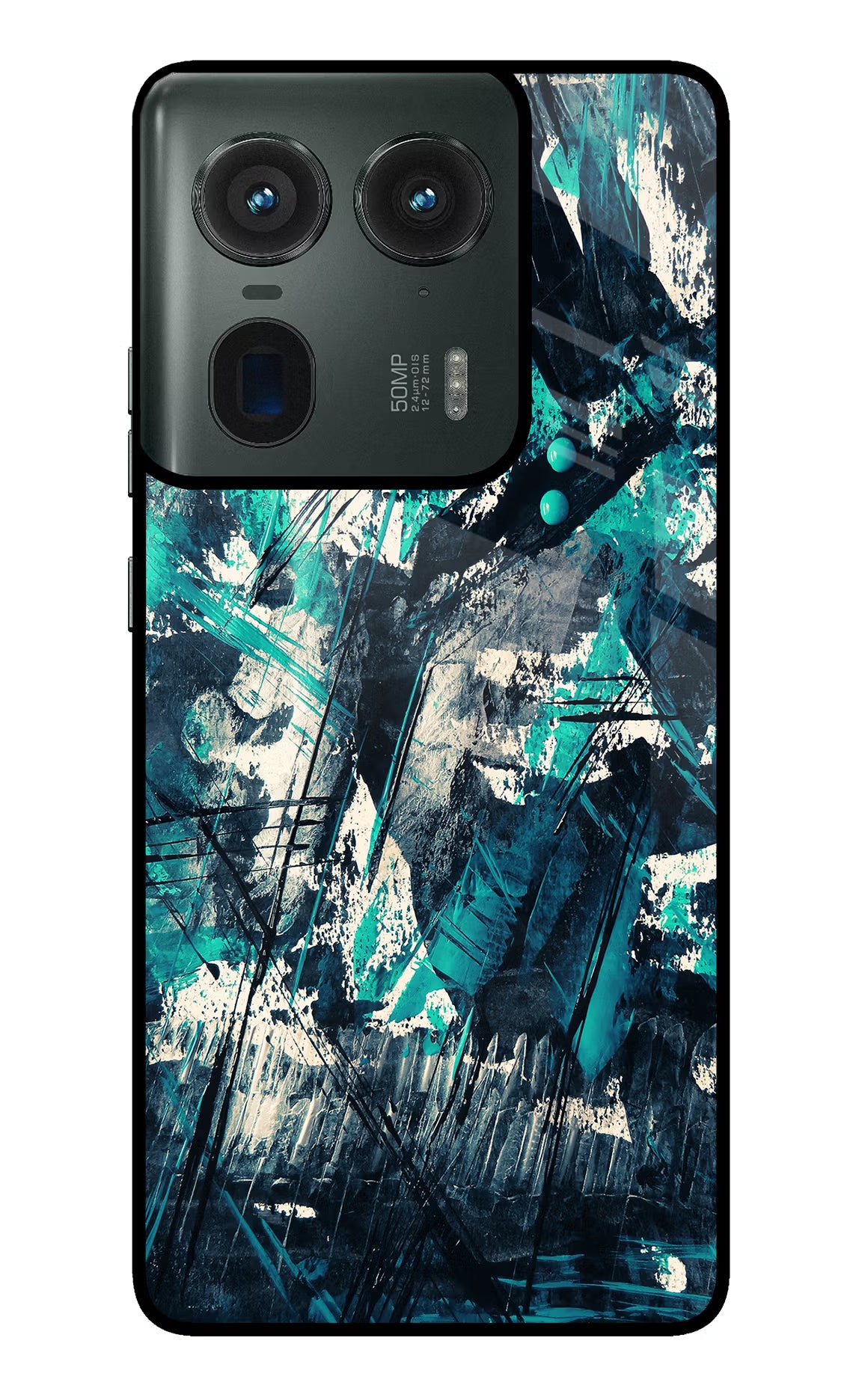 Artwork Moto Edge 50 Ultra 5G Glass Case Back Cover by Casekaro