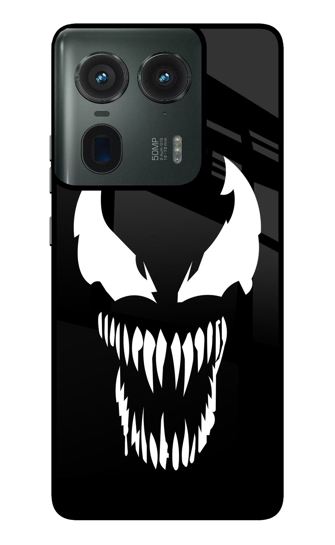 Venom Moto Edge 50 Ultra 5G Glass Case Back Cover by Casekaro
