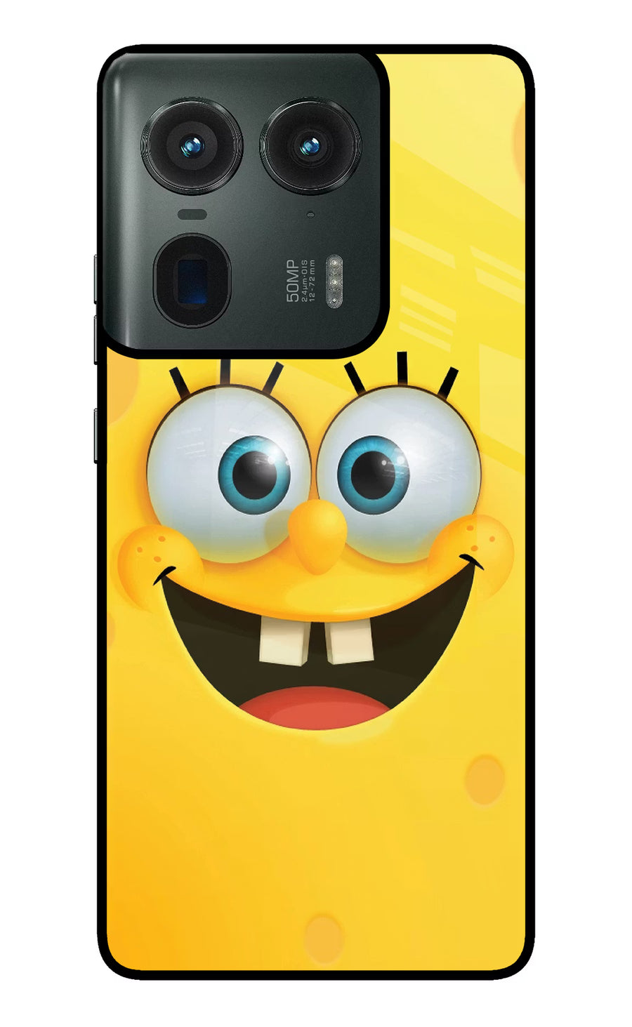 Sponge 1 Moto Edge 50 Ultra 5G Back Cover, Glass case