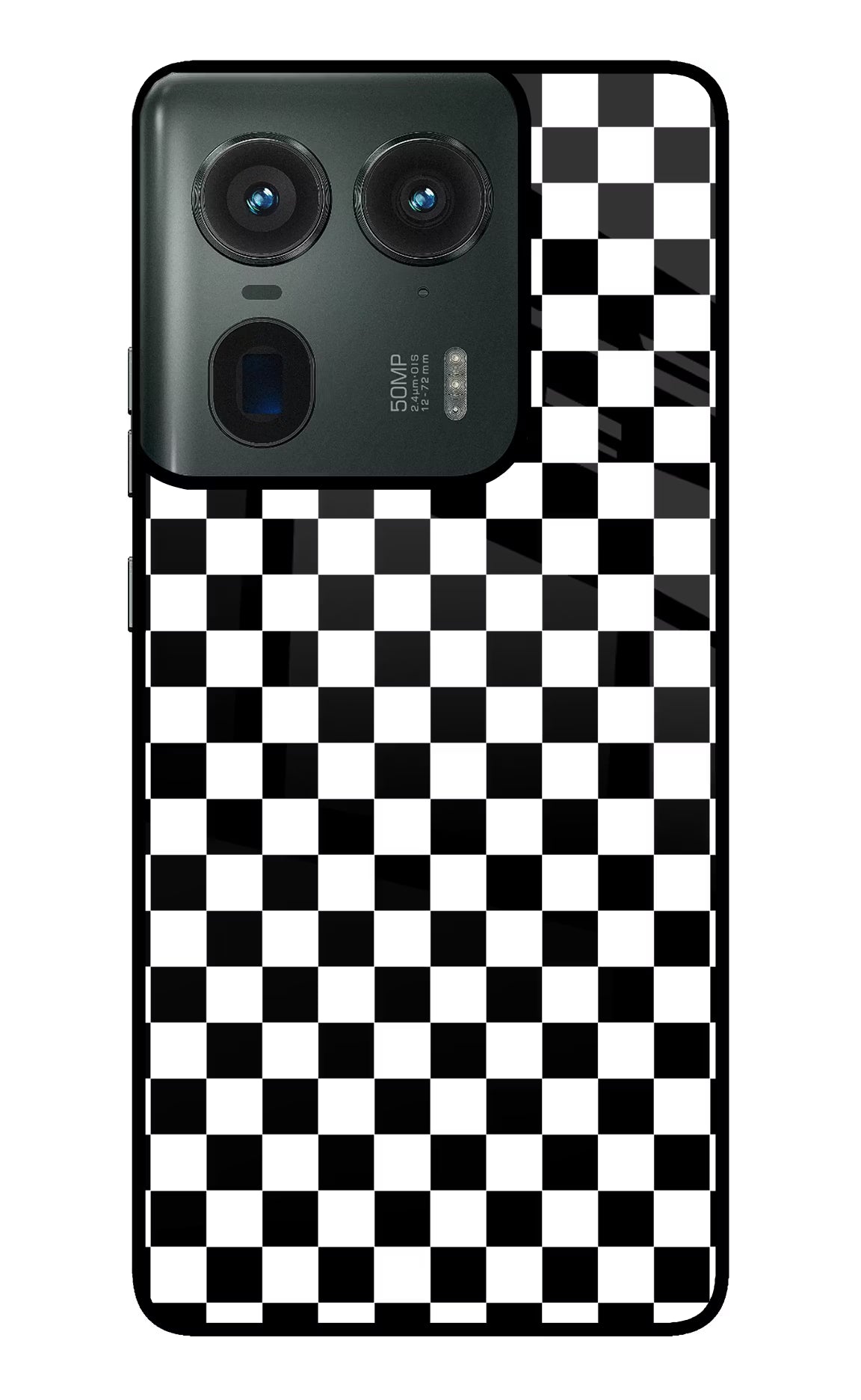 Chess Board Moto Edge 50 Ultra 5G Glass Case Back Cover by Casekaro