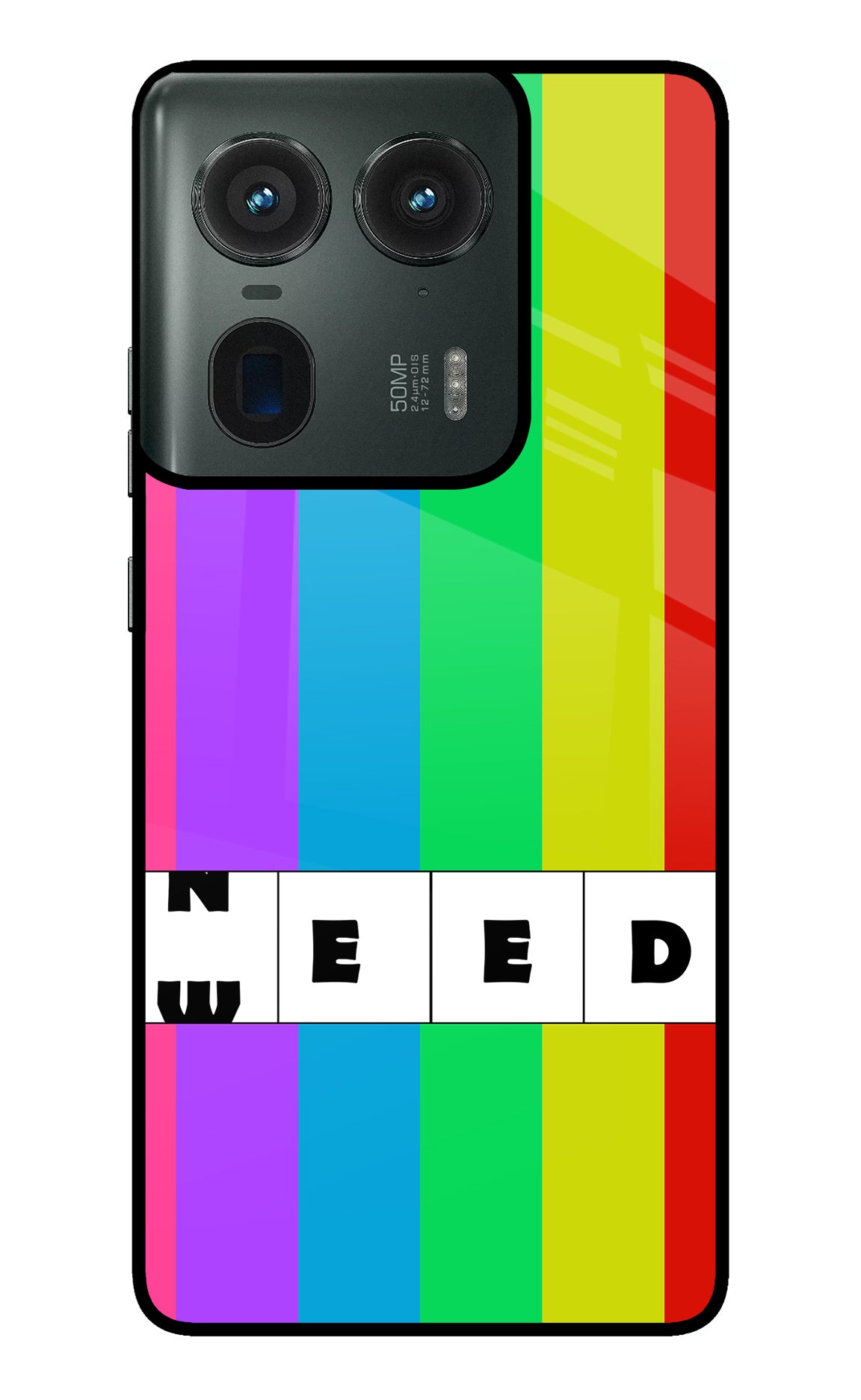 Need Weed Moto Edge 50 Ultra 5G Glass Case