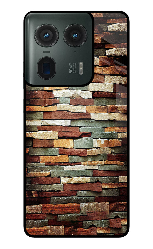 Bricks Pattern Moto Edge 50 Ultra 5G Glass Case