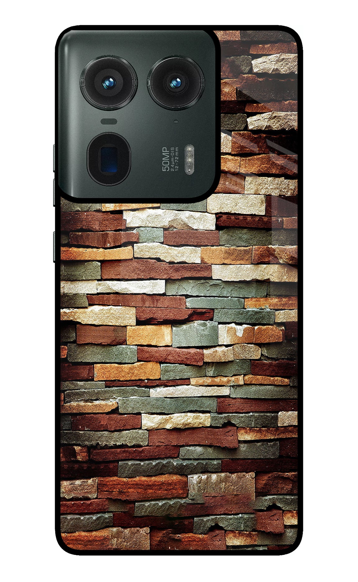 Bricks Pattern Moto Edge 50 Ultra 5G Back Cover