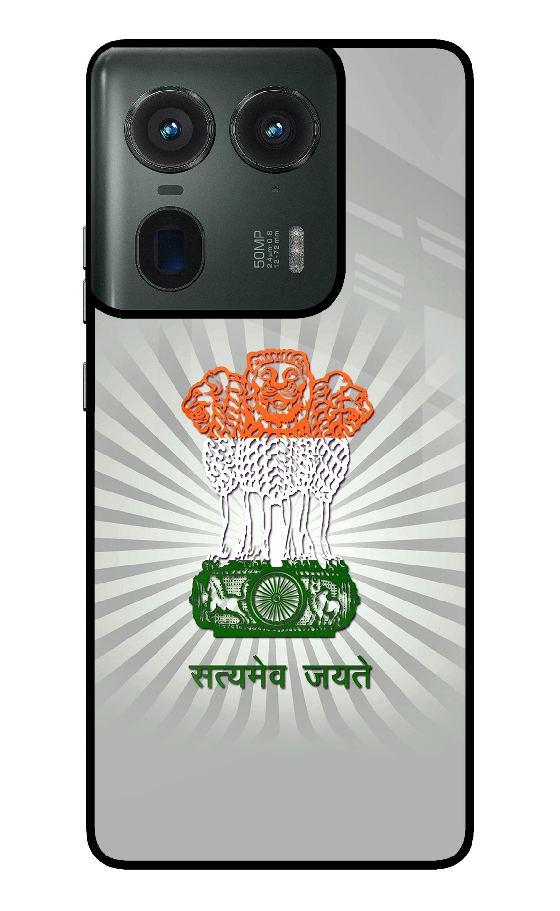 Satyamev Jayate Art Moto Edge 50 Ultra 5G Glass Case