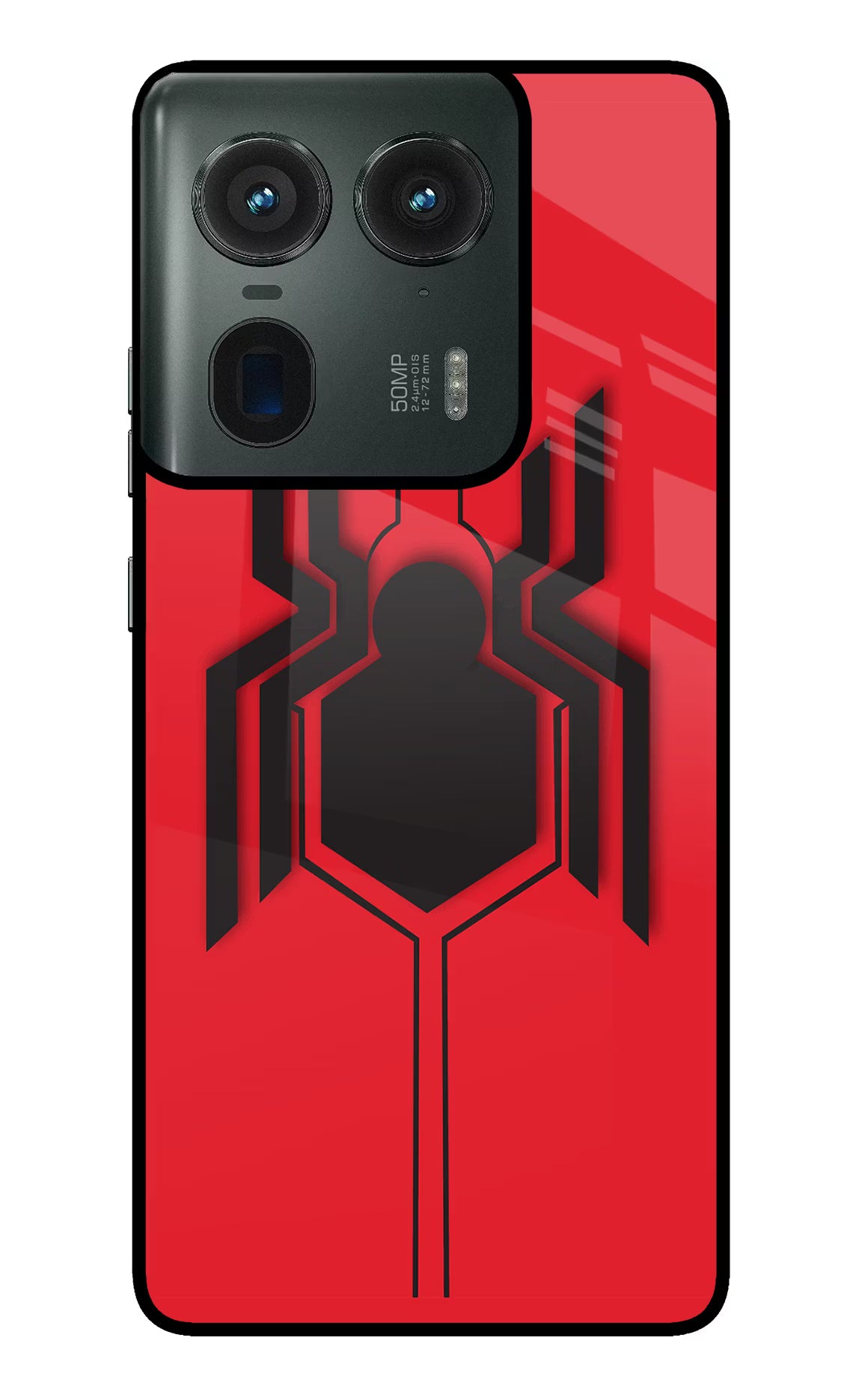 Spider Moto Edge 50 Ultra 5G Glass Case Back Cover by Casekaro