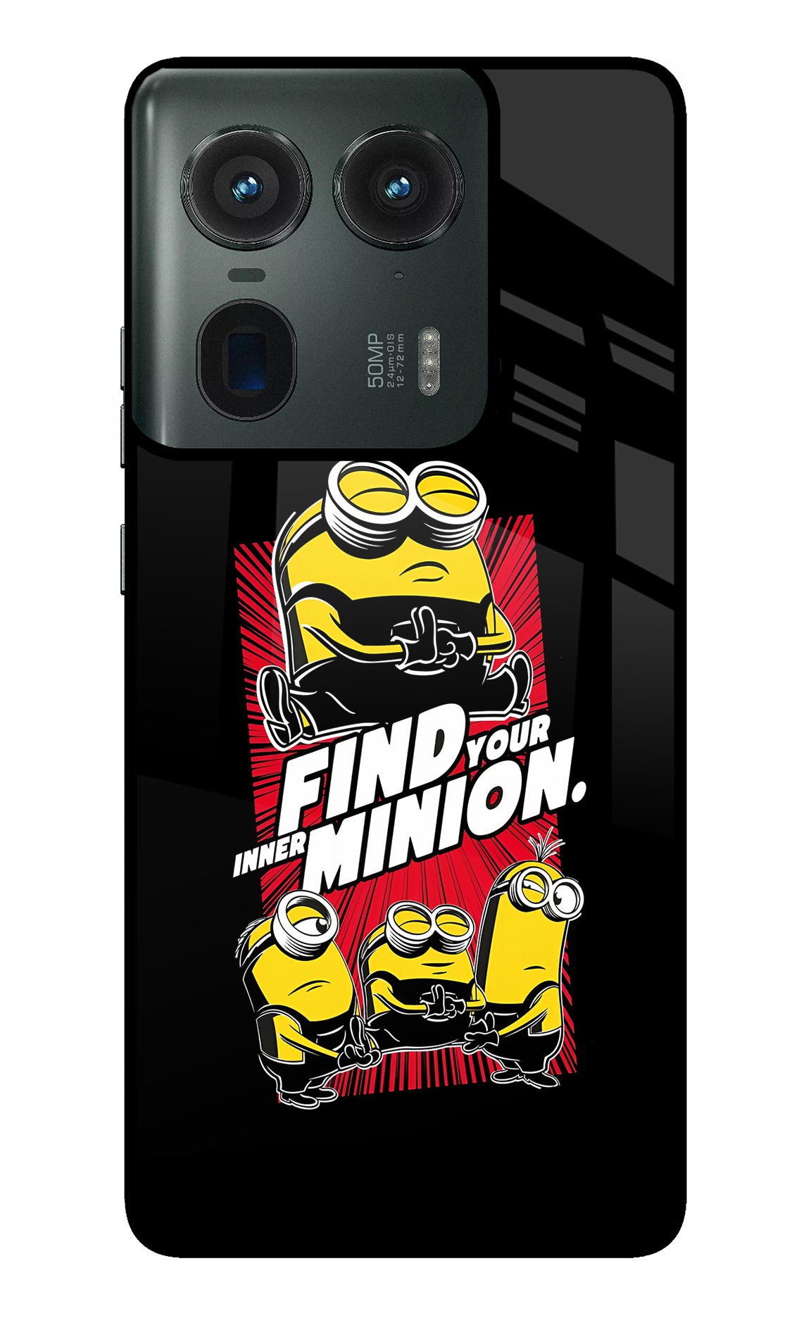 Find your inner Minion Moto Edge 50 Ultra 5G Glass Case